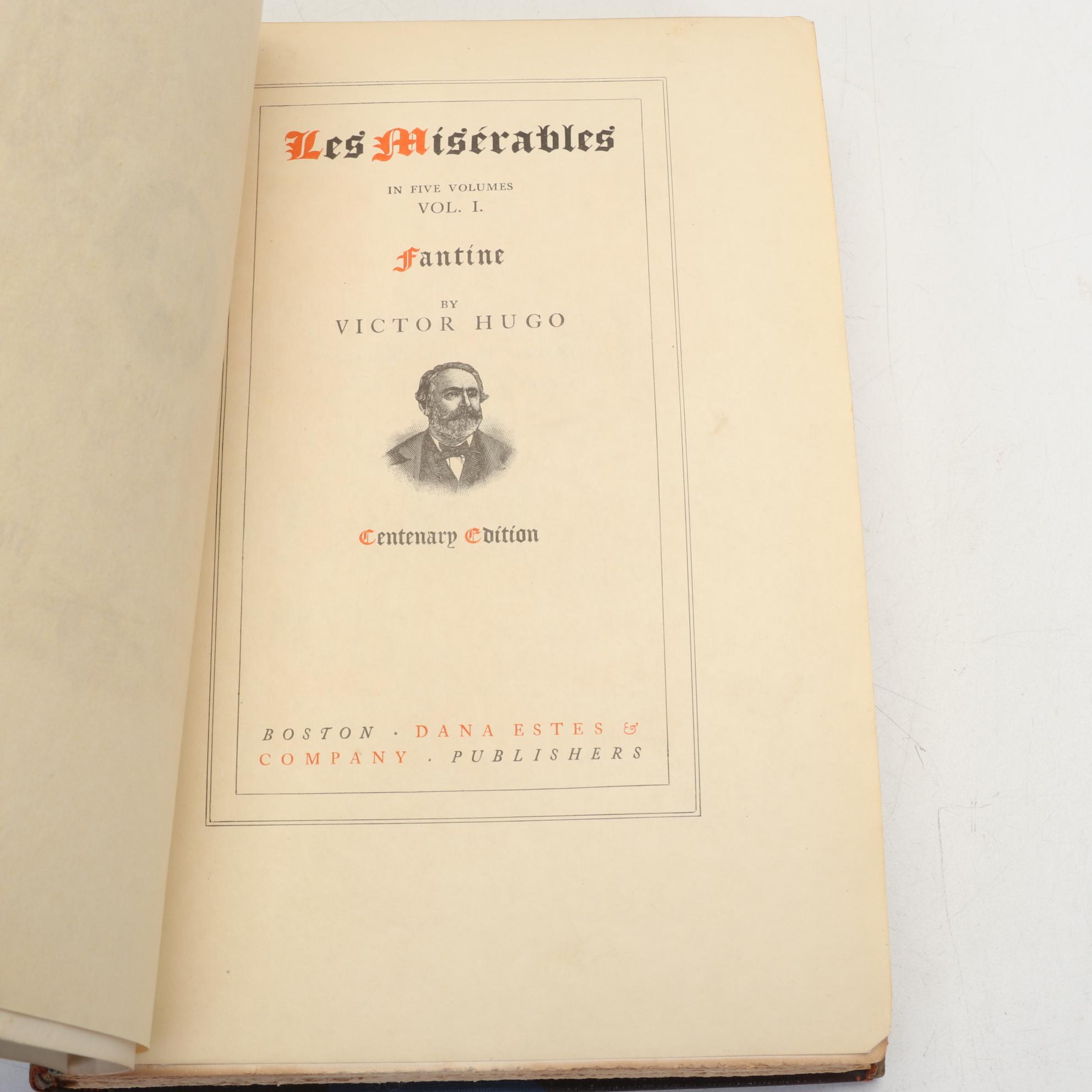 Centenary Edition "The Works of Victor Hugo" Complete Thirty-Volume Set, 1902