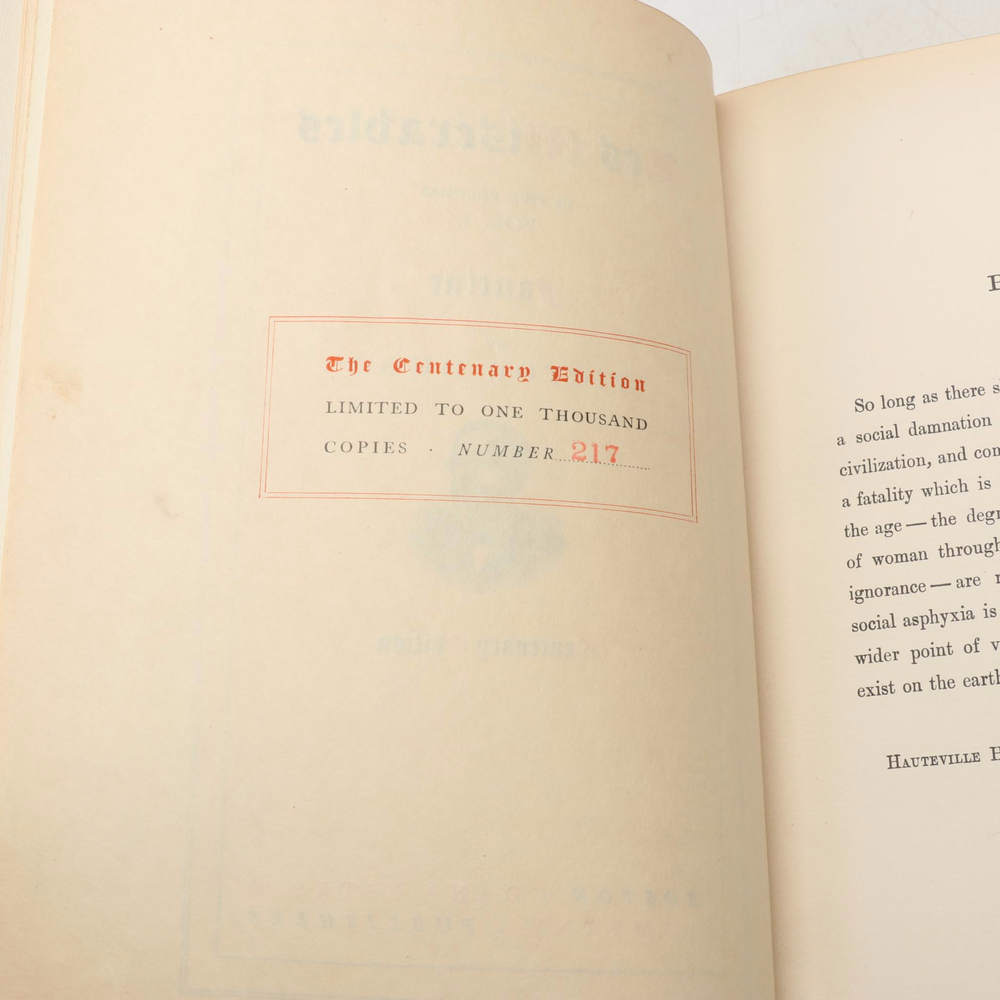 Centenary Edition "The Works of Victor Hugo" Complete Thirty-Volume Set, 1902