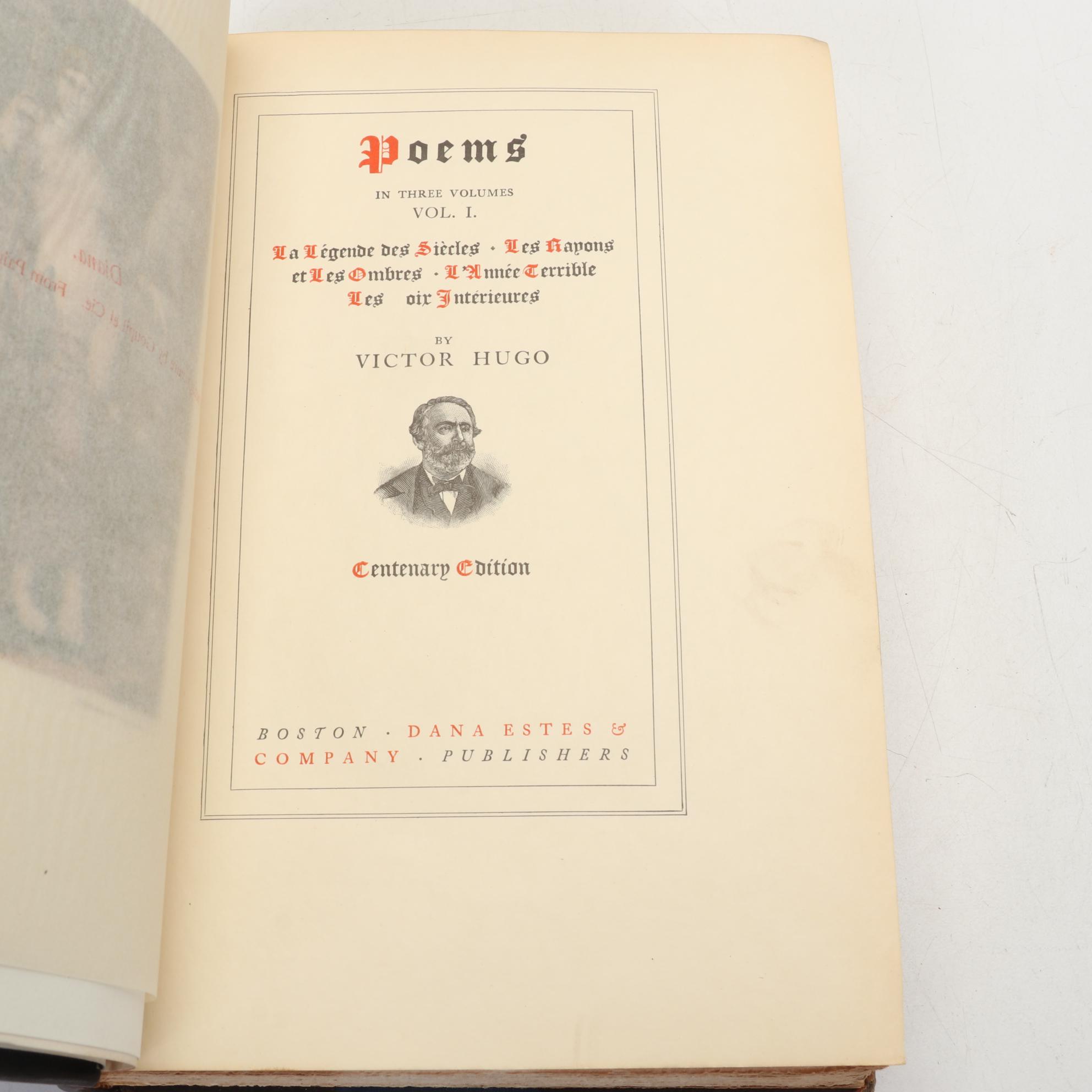 Centenary Edition "The Works of Victor Hugo" Complete Thirty-Volume Set, 1902