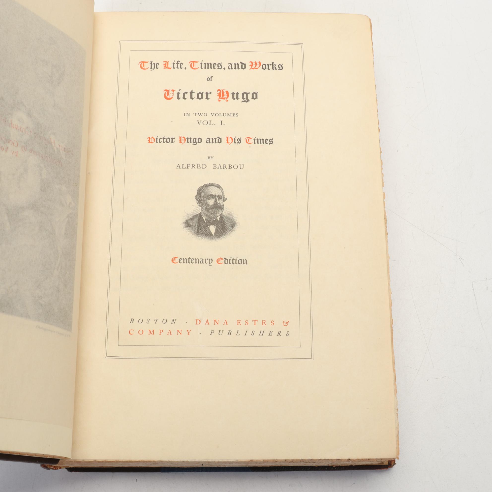 Centenary Edition "The Works of Victor Hugo" Complete Thirty-Volume Set, 1902