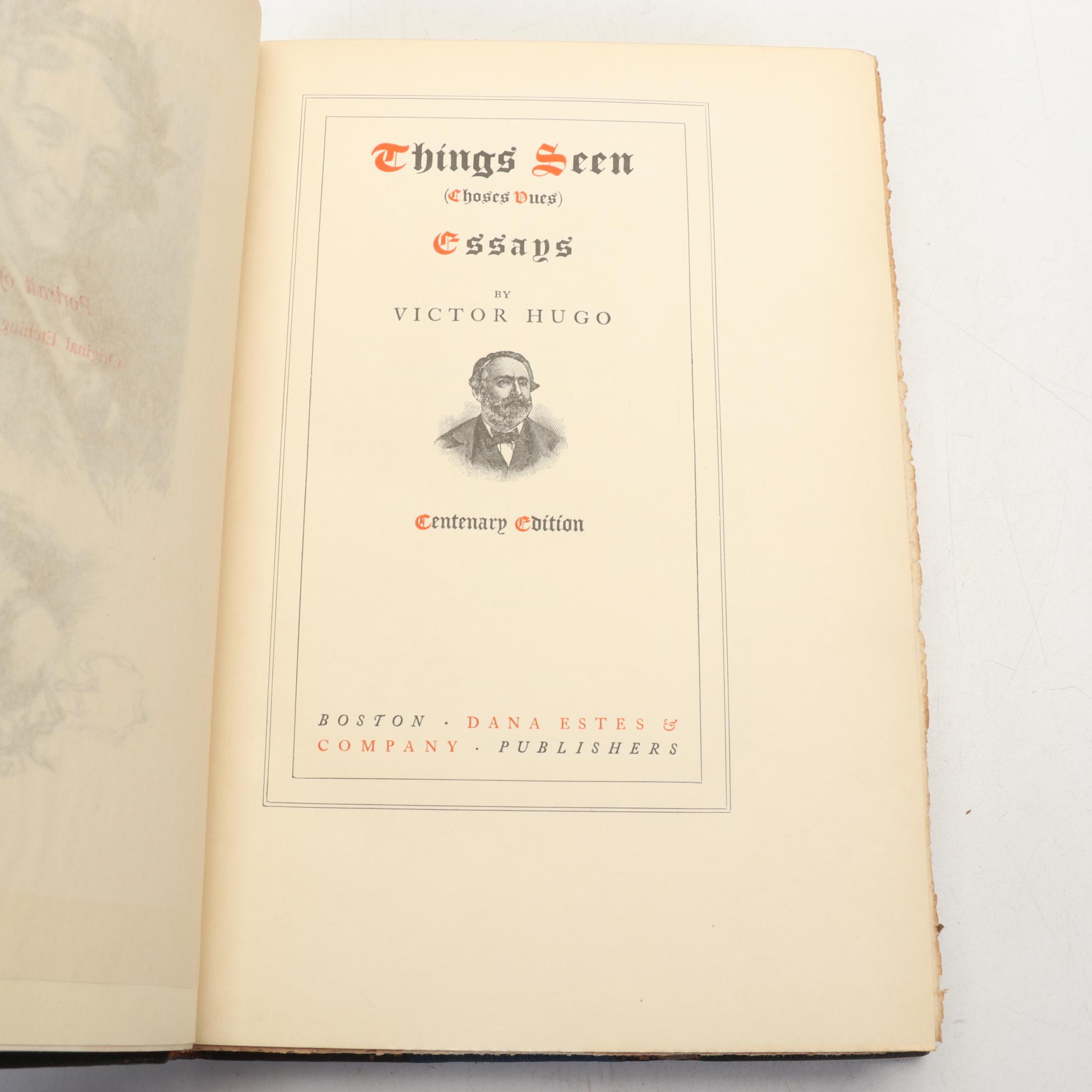 Centenary Edition "The Works of Victor Hugo" Complete Thirty-Volume Set, 1902