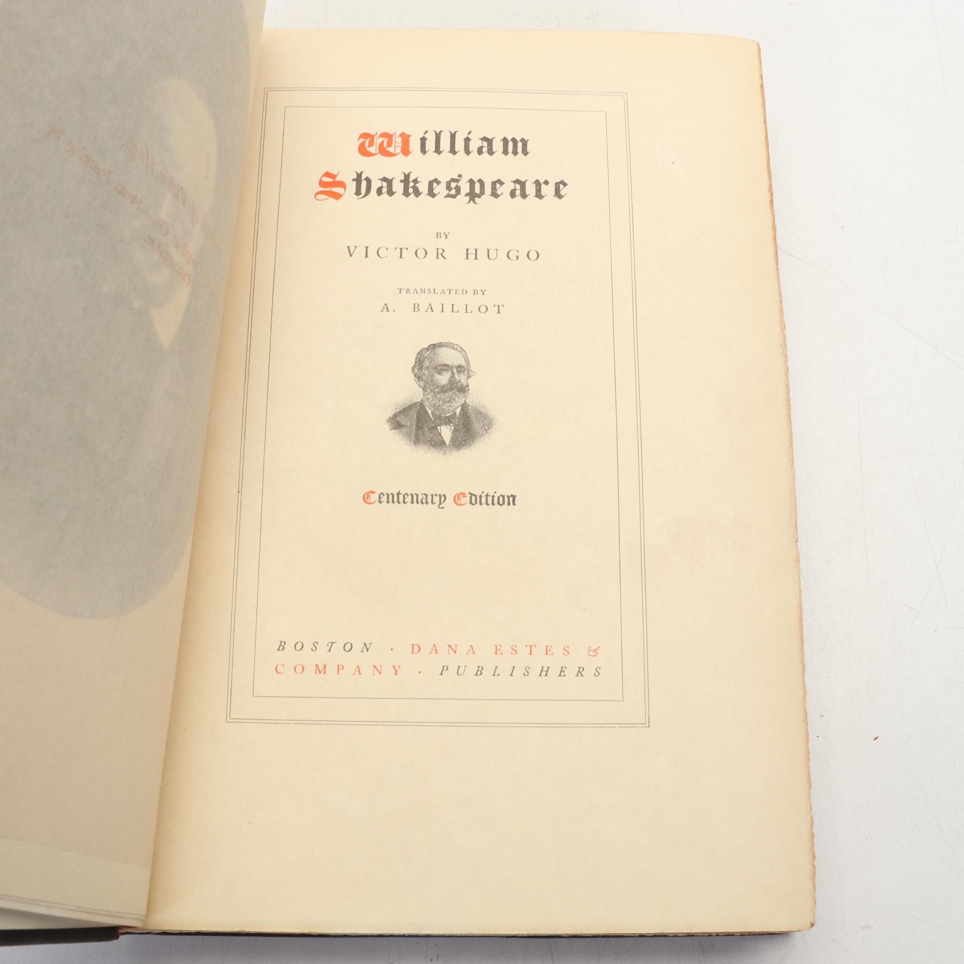 Centenary Edition "The Works of Victor Hugo" Complete Thirty-Volume Set, 1902