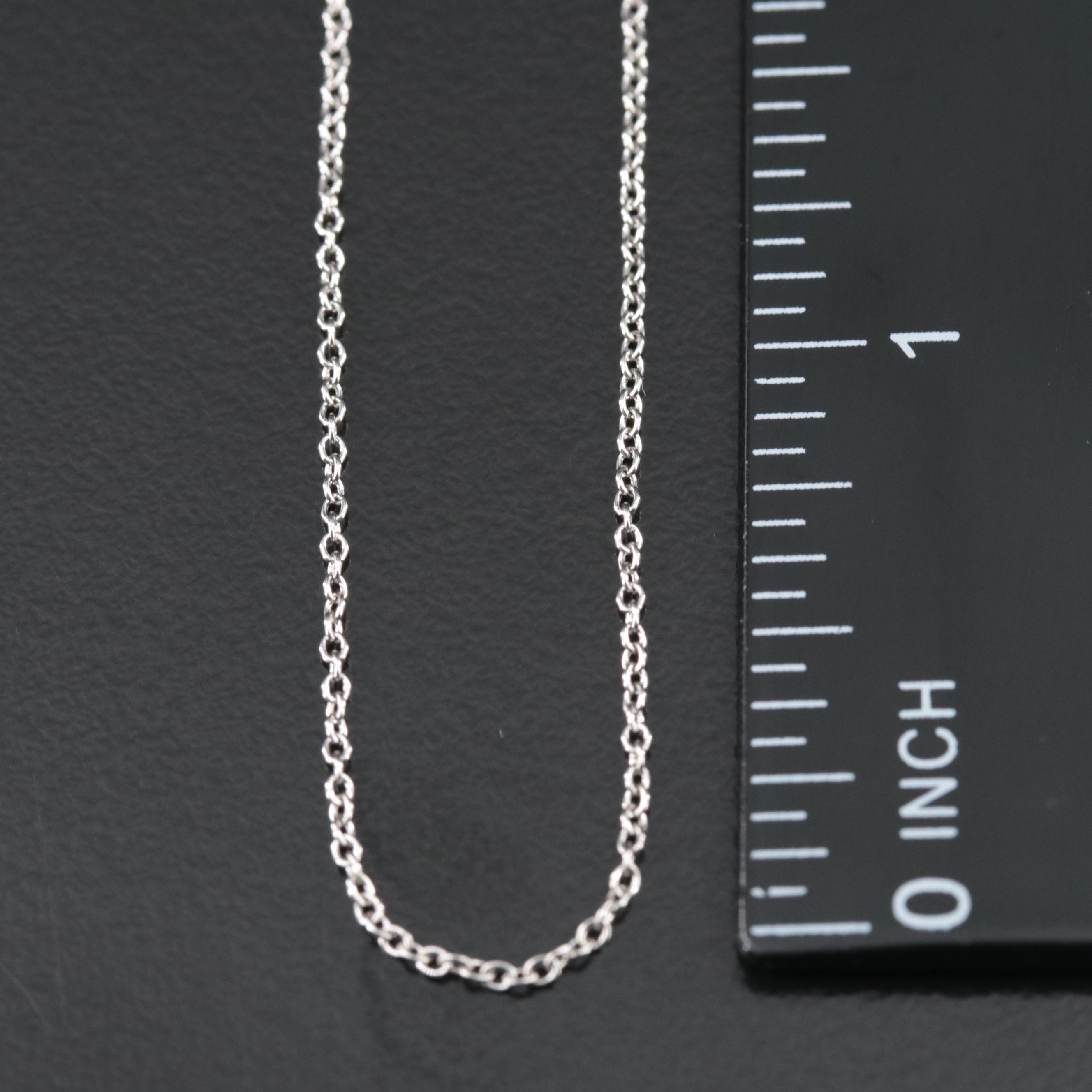 Platinum Cable Chain Necklace