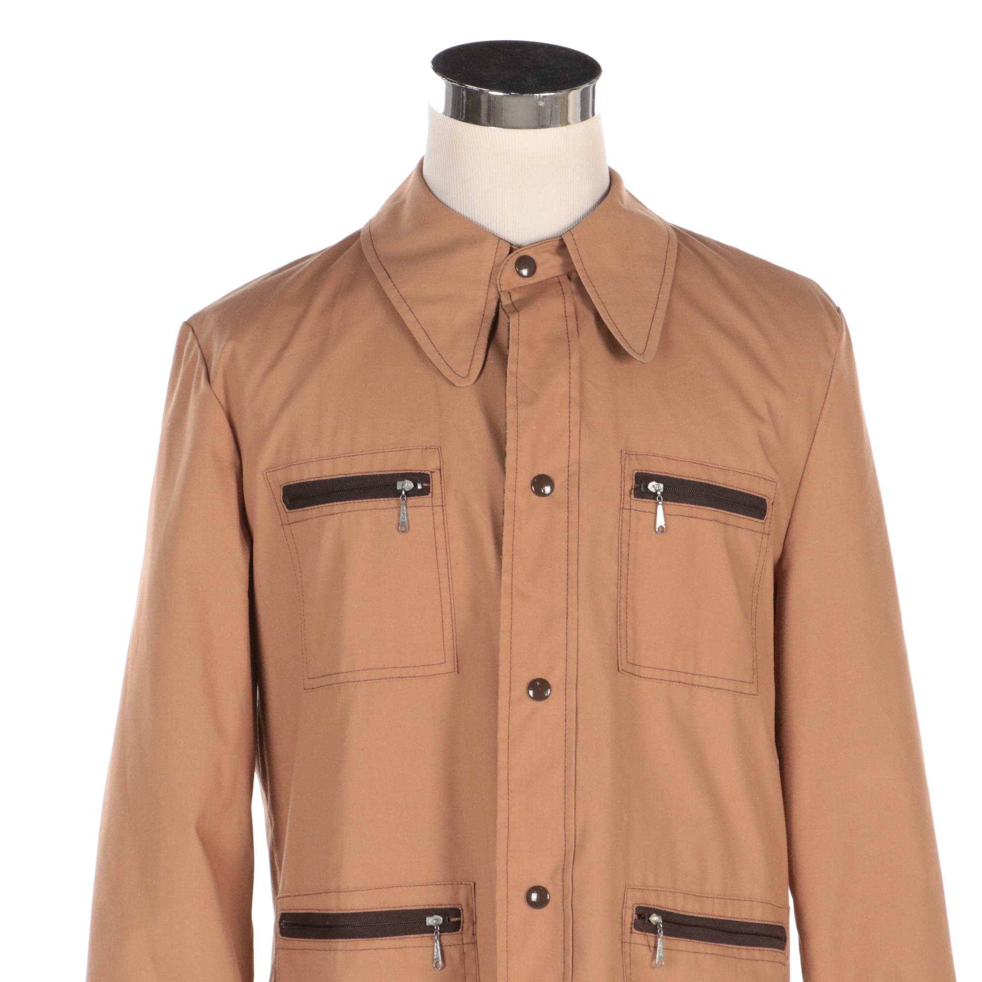 Men's USMC All-Weather Trench Coat and Windbreaker Reversible Rain Jacket