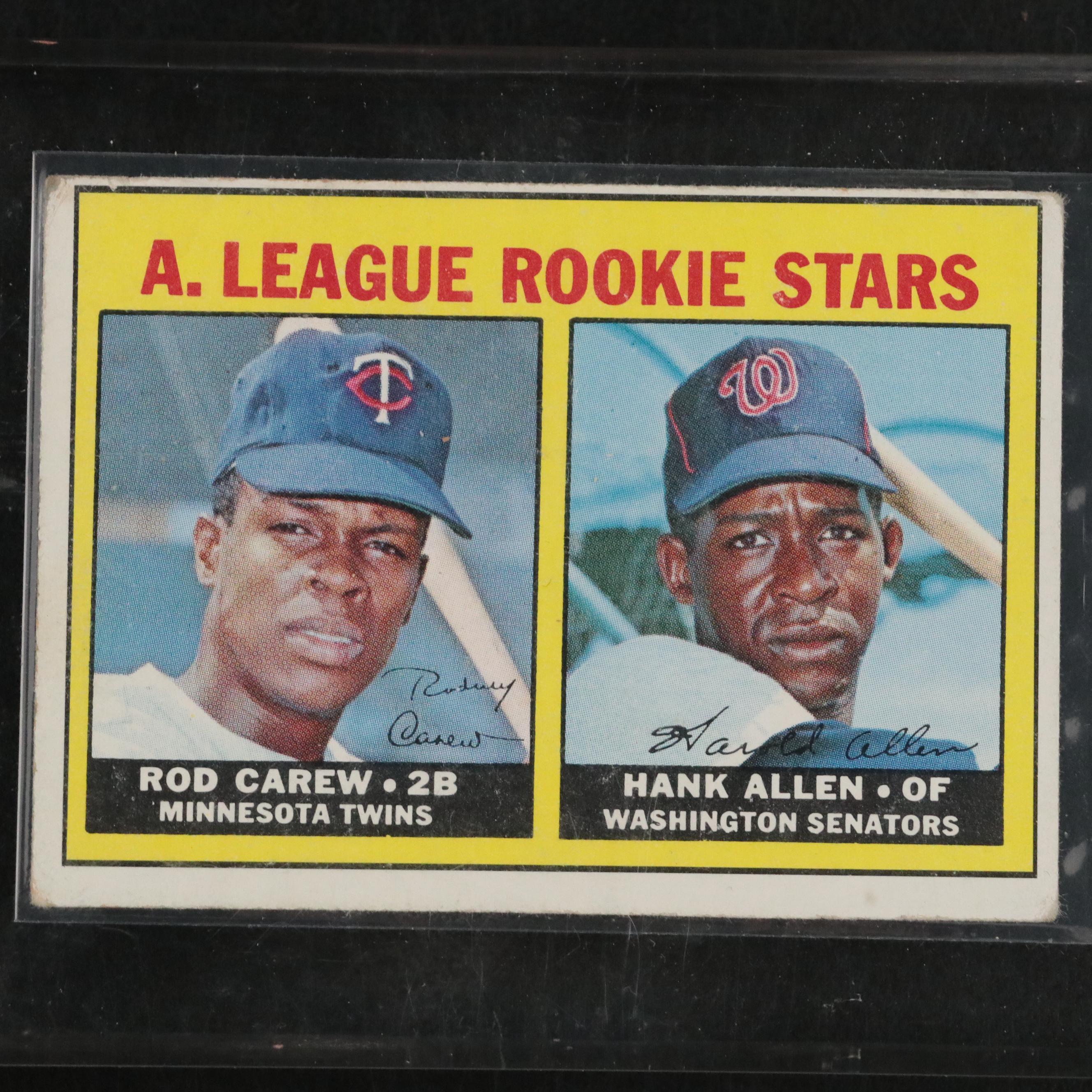 1967 Topps Rod Carew Rookie with 1968 Card Graded SGC 4.5 Very Good-Excellent +