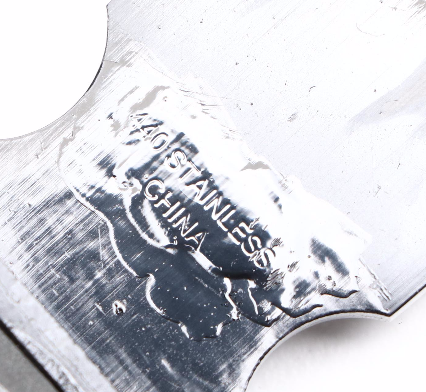 Snake Eye Stacked Leather Handled Combat Marine Fighter Sword with Scabbard