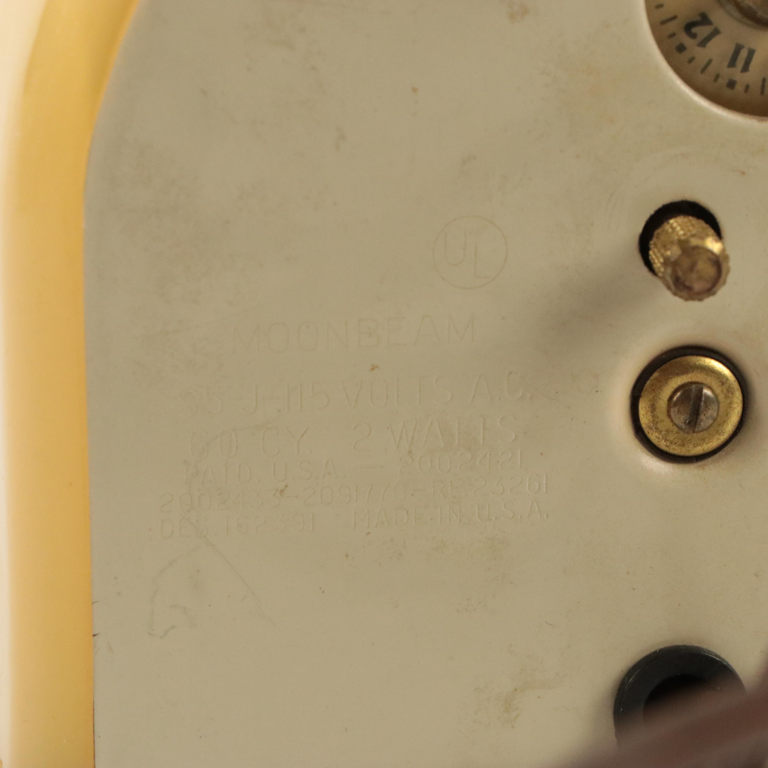 Westclox "Moonbeam" Electric Clocks with Imperial Plastic Hair Pins and More