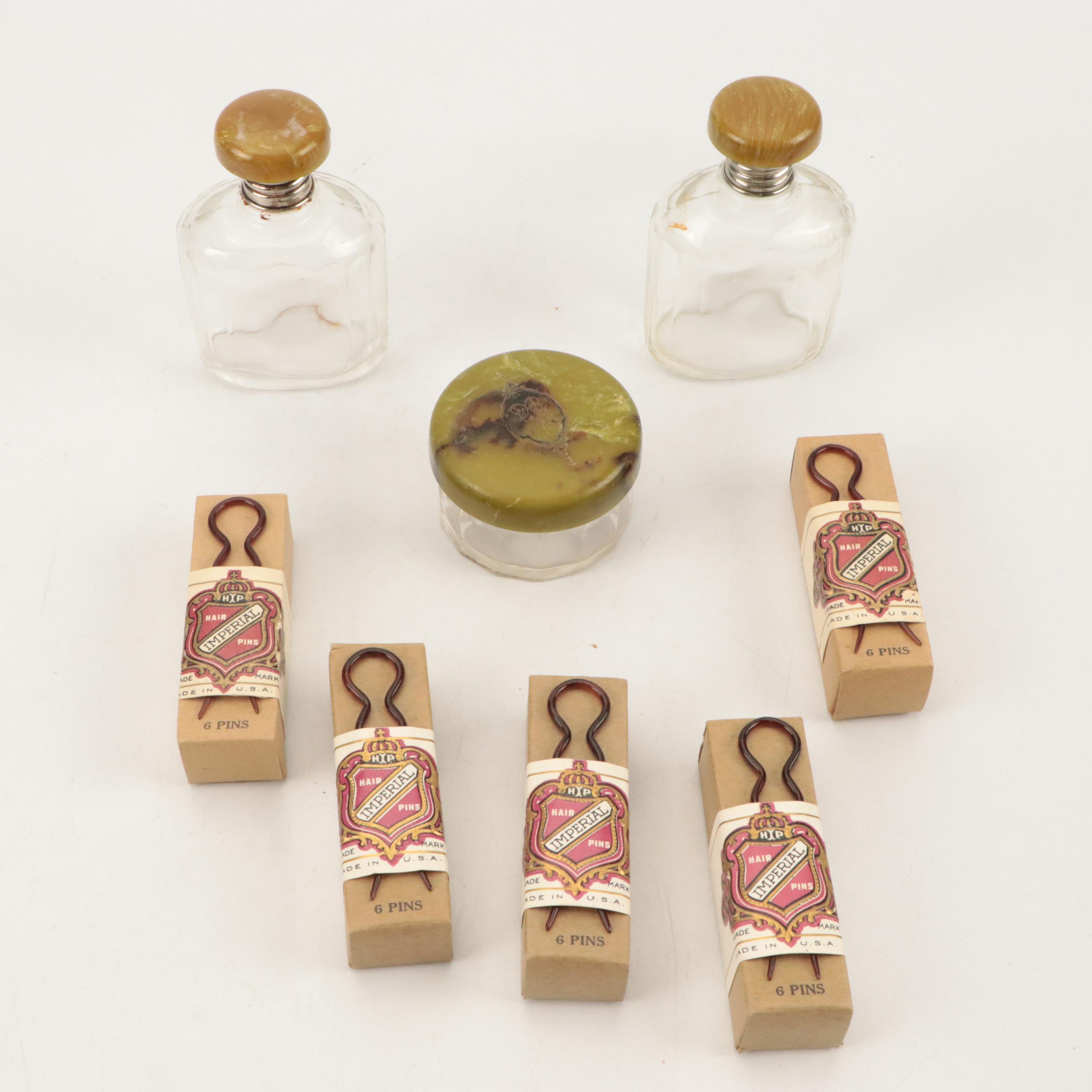 Westclox "Moonbeam" Electric Clocks with Imperial Plastic Hair Pins and More