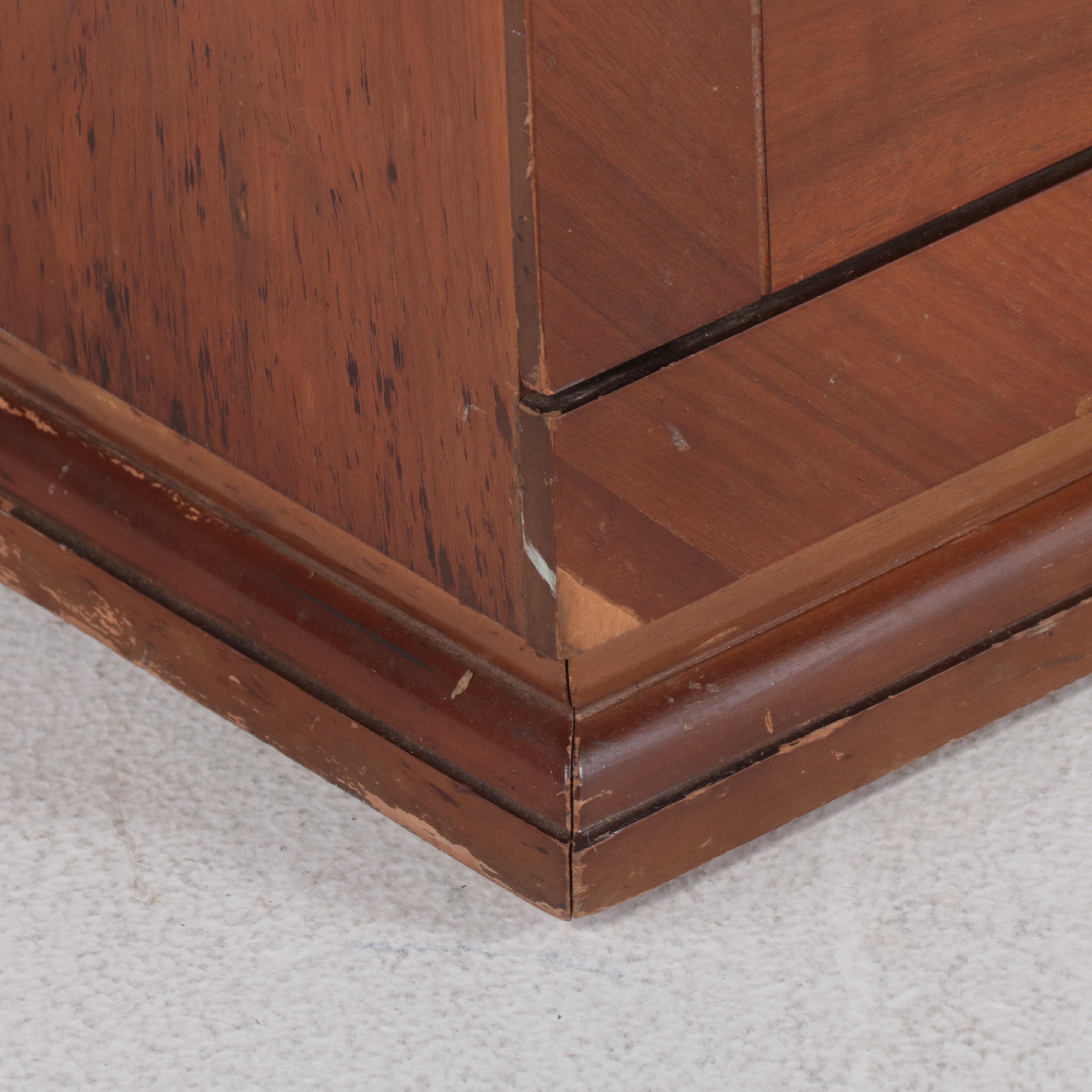 Kroehler Art Deco Style Walnut Vanity, Early to Mid-20th Century