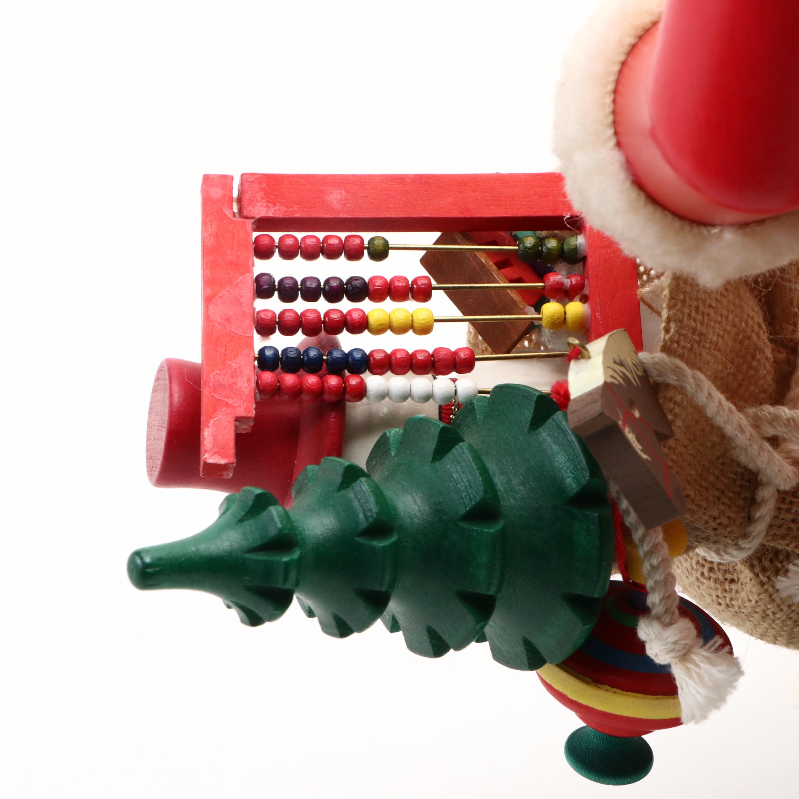 Holzkunst Santa Claus Nutcracker with Christmas Pinocchio Figurine