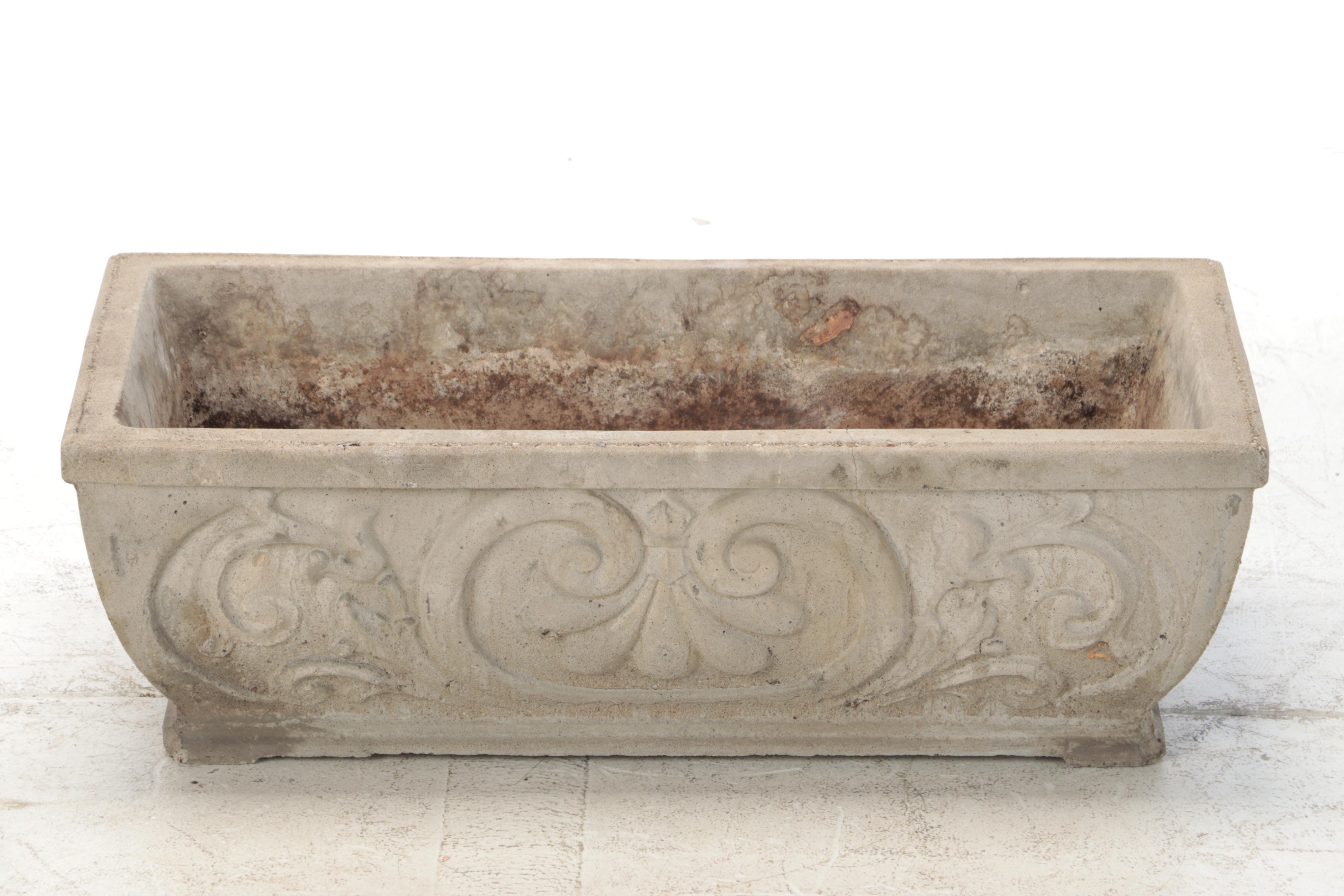 Cast Concrete Outdoor Planters