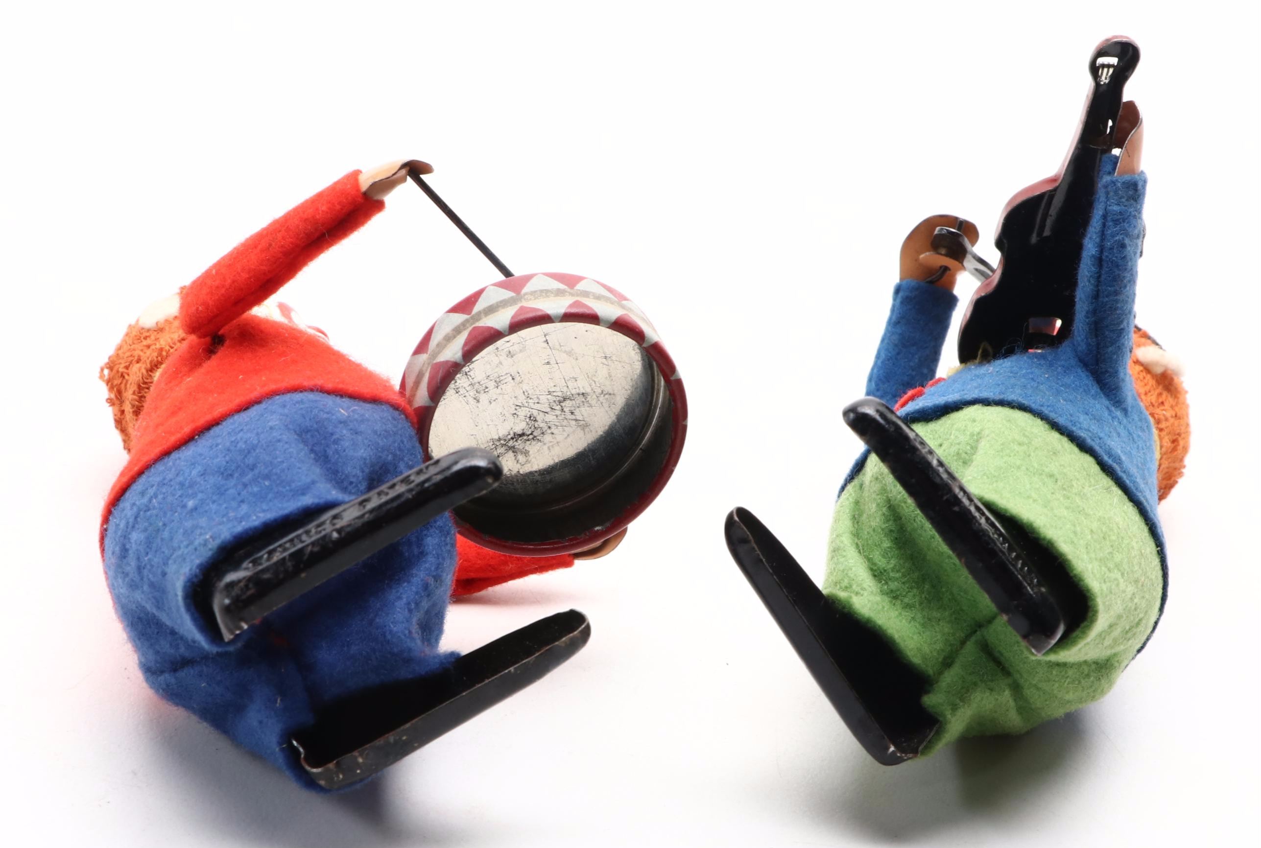 Schuco WindUp Instrument Playing Clown Toys, Mid20th Century EBTH