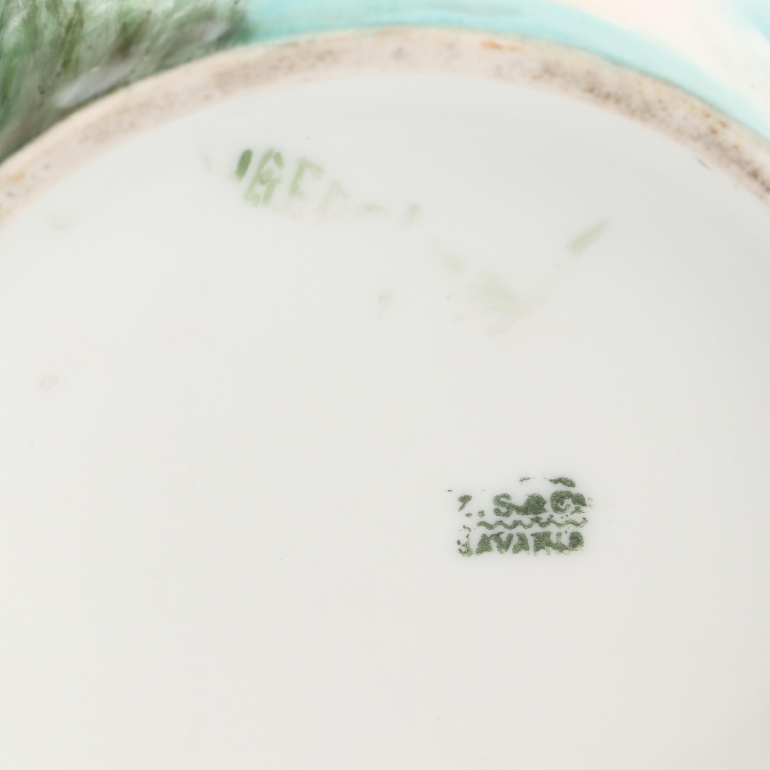 Zeh Scherzer Porcelain Art Nouveau Style Hand-Painted Bathing Beauty Vase