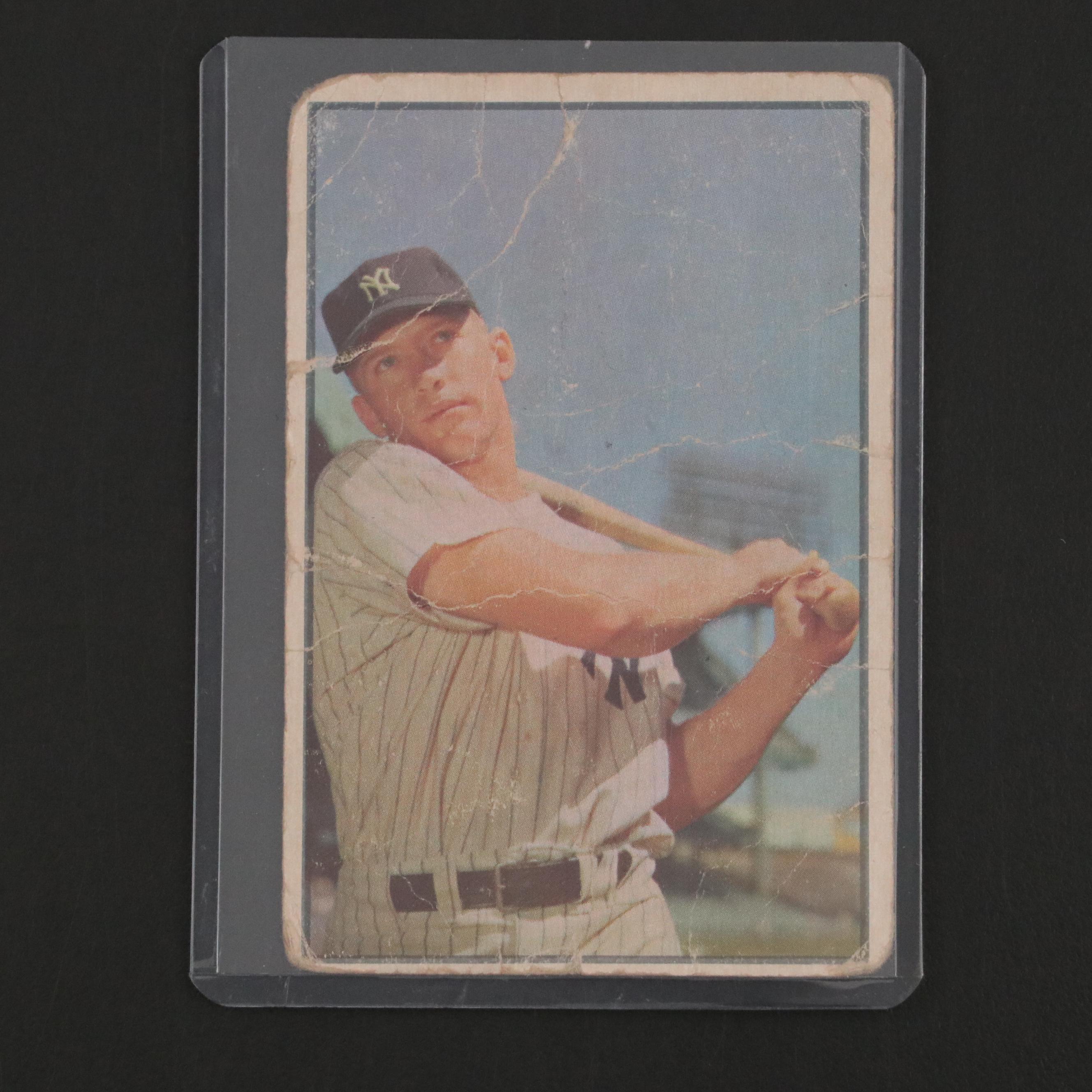 Bowman Baseball Cards Featuring 1953 Mickey Mantle and 1955 Pee Wee Reese