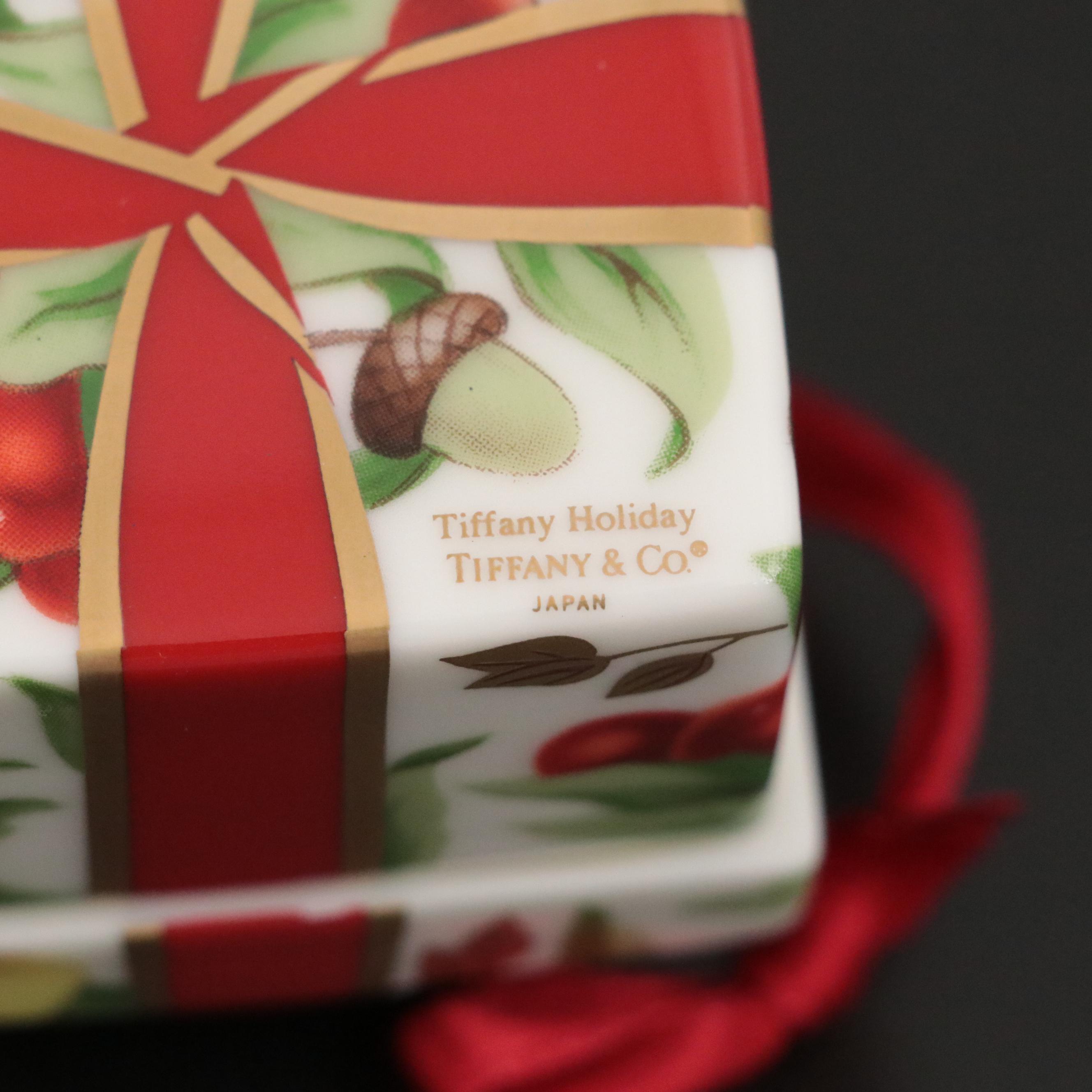 Tiffany & Co. "Tiffany Holiday" Porcelain Christmas Ornament