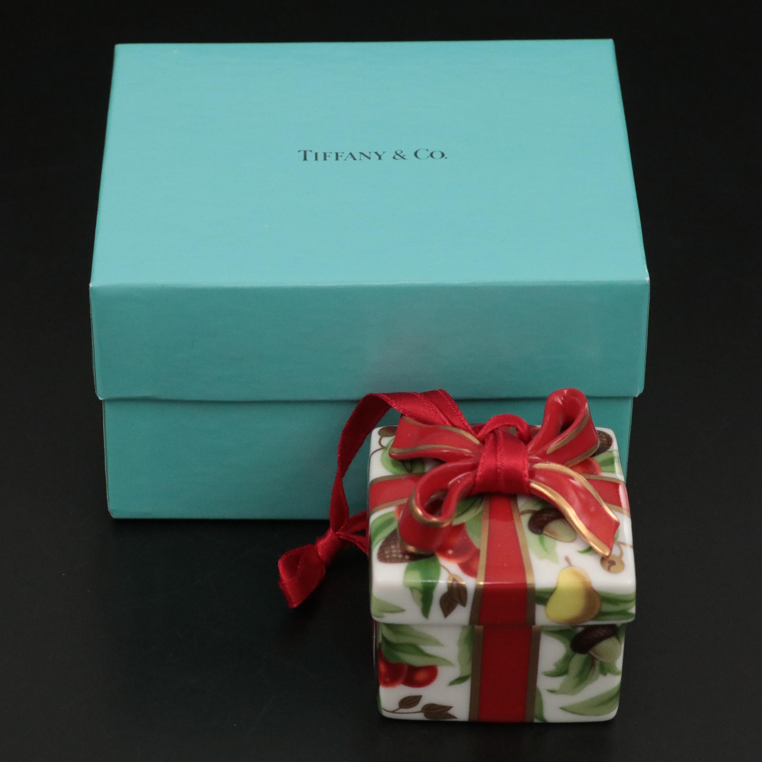 Tiffany & Co. "Tiffany Holiday" Porcelain Christmas Ornament