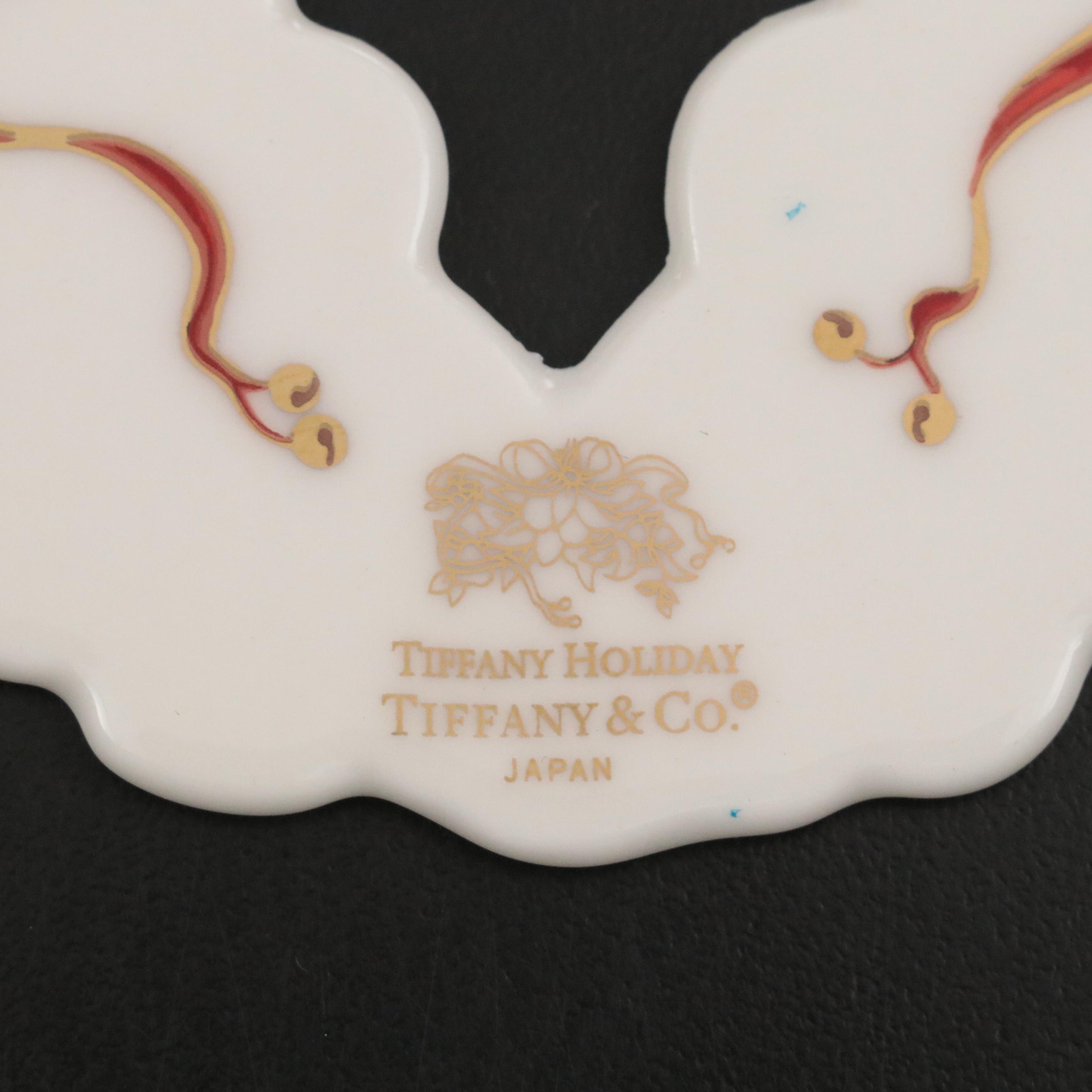 Tiffany & Co. "Tiffany Holiday" Porcelain Wreath Ornament