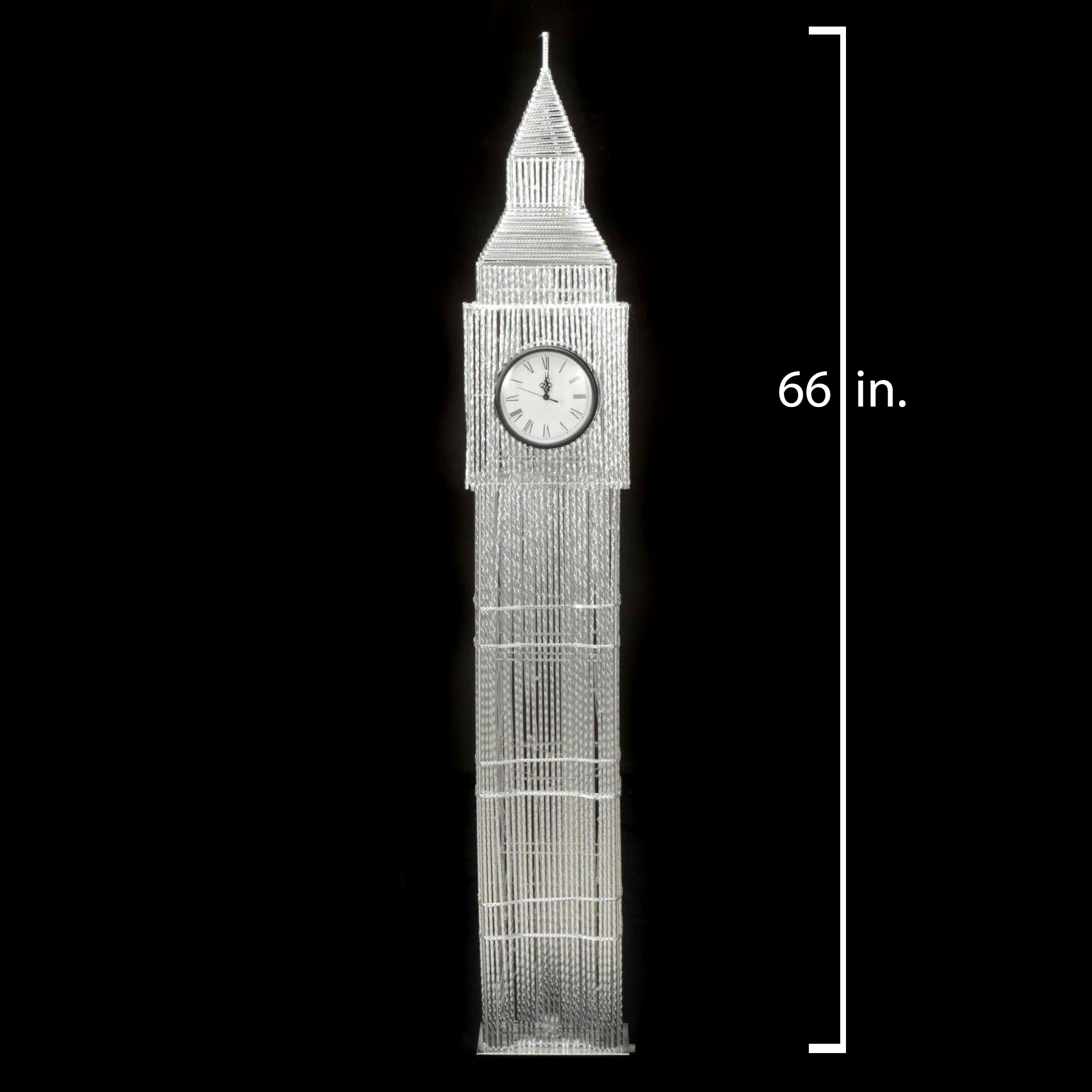 Illuminated Metal "Big Ben" Floor Clock