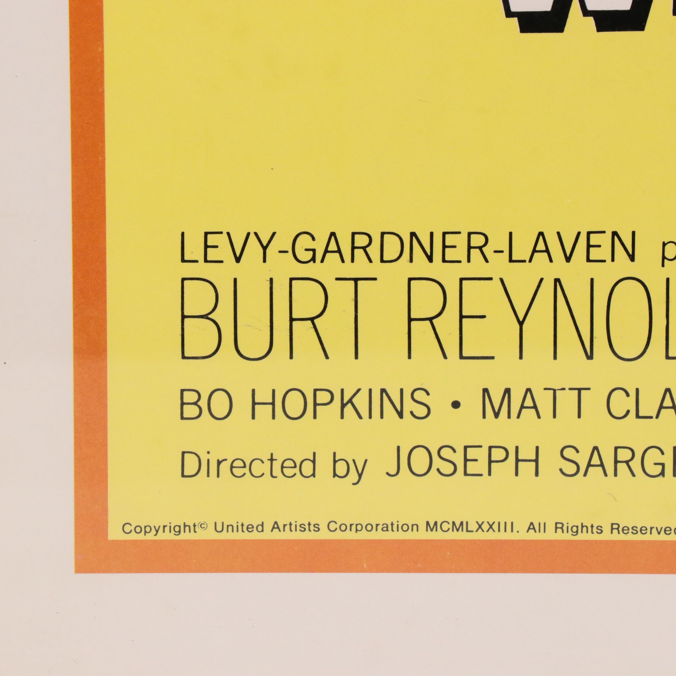 Burt Reynolds "White Lightning" Movie Poster