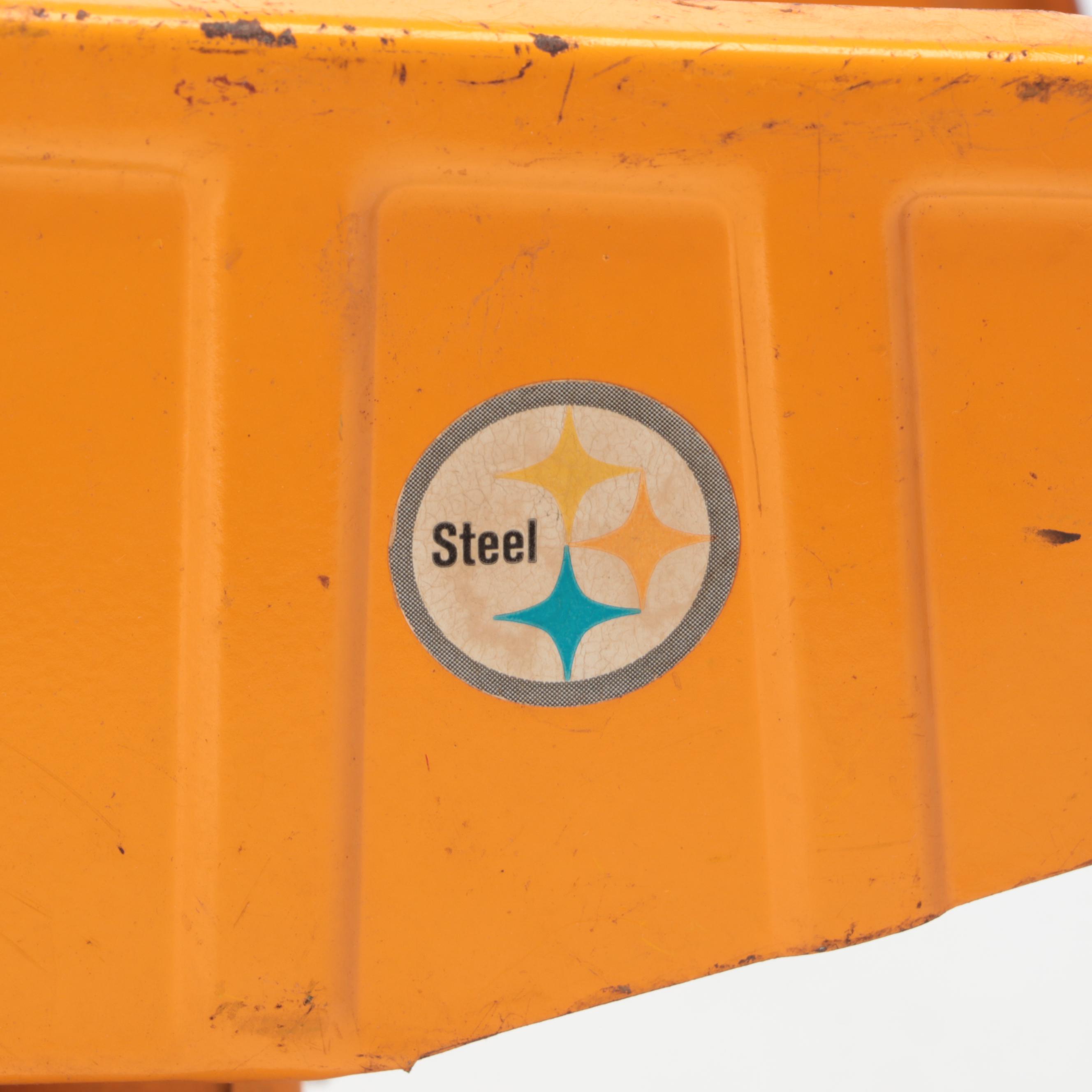 First Generation Tonka Tin Litho Hydraulic Dump Truck and Mobile Crane