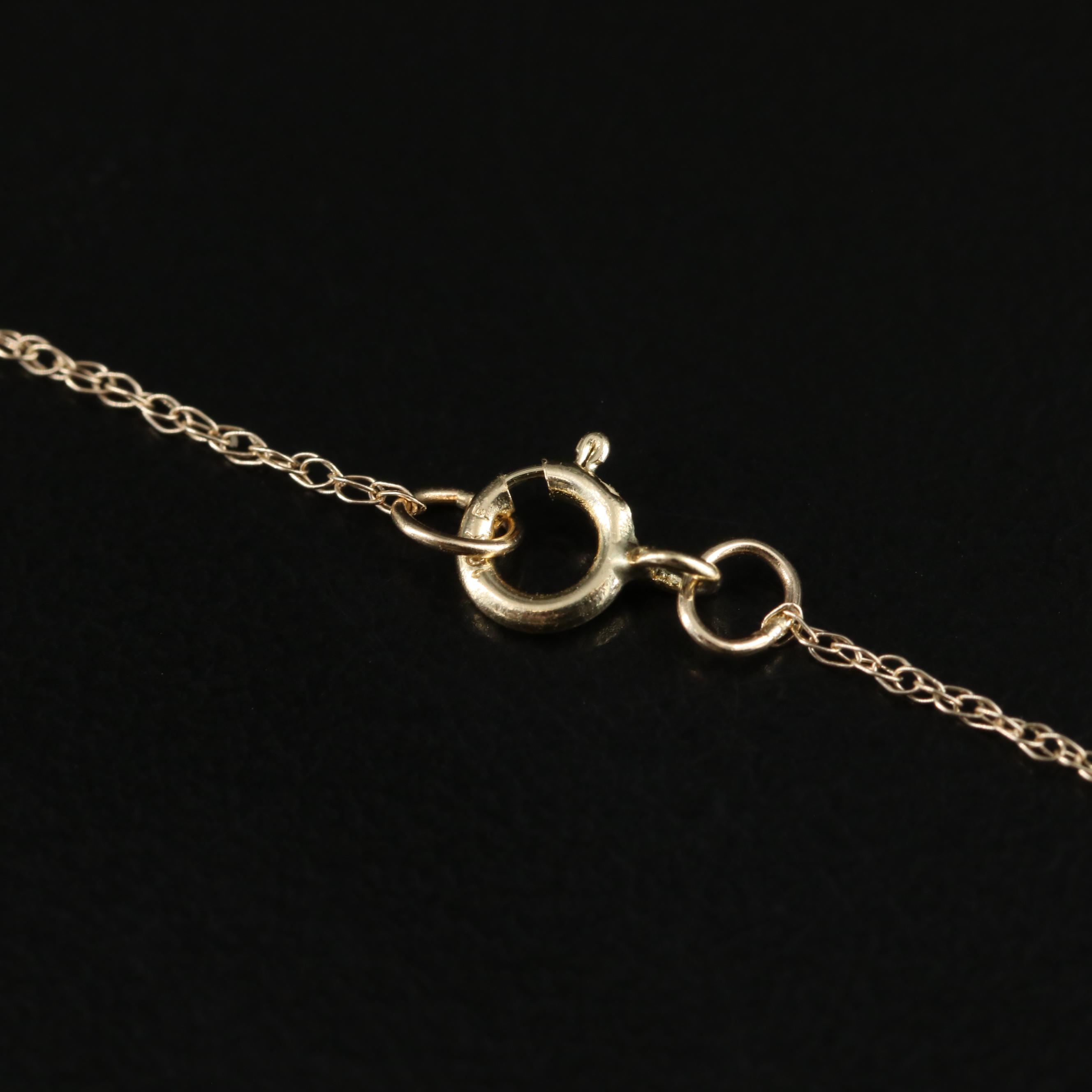 10K Aquamarine and Sapphire Necklace