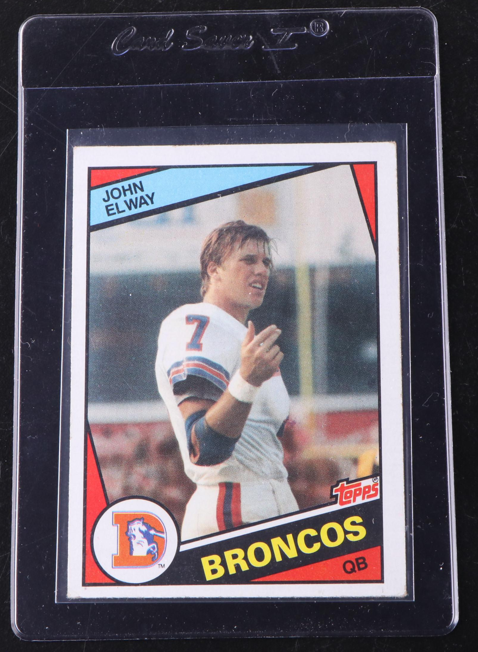 Joe Montana, Steve Young, and John Elway Topps Rookie Cards