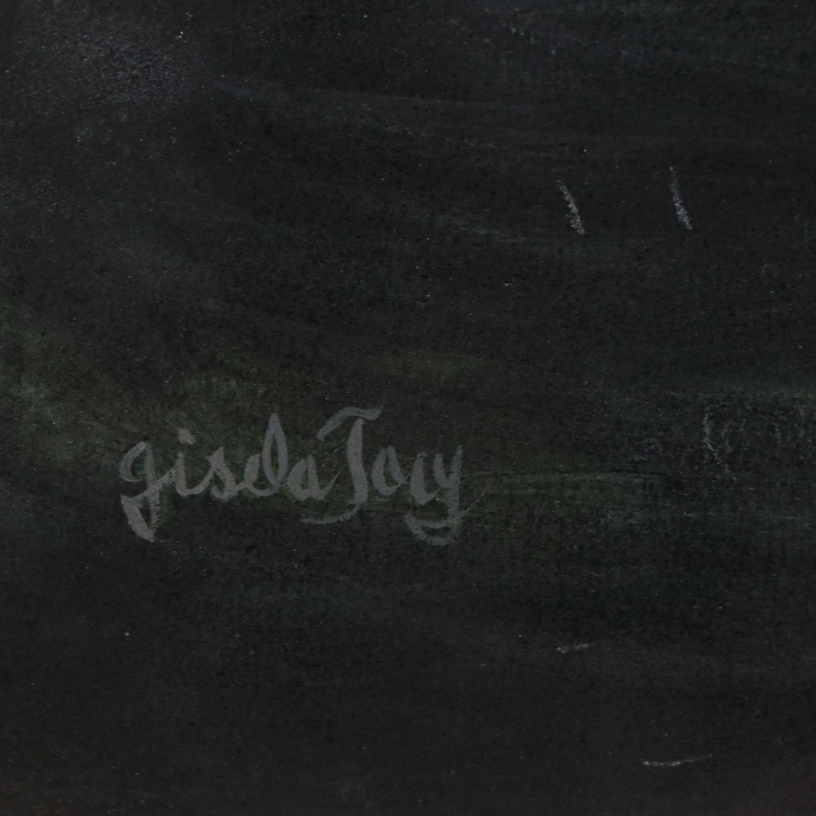 Gisela Tory Gouache Painting of Swan