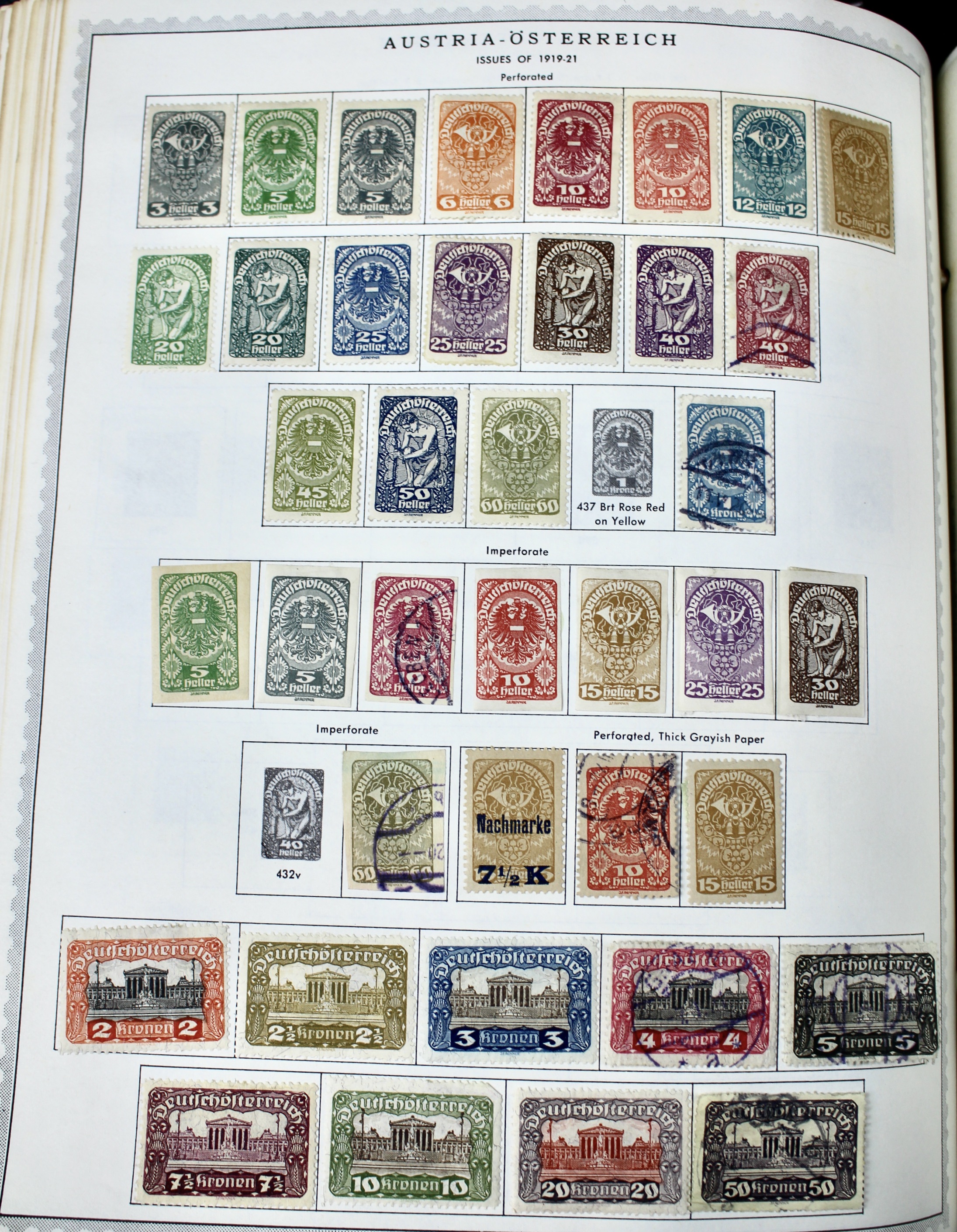 Minkus Supreme Global Stamp Album (A-D)
