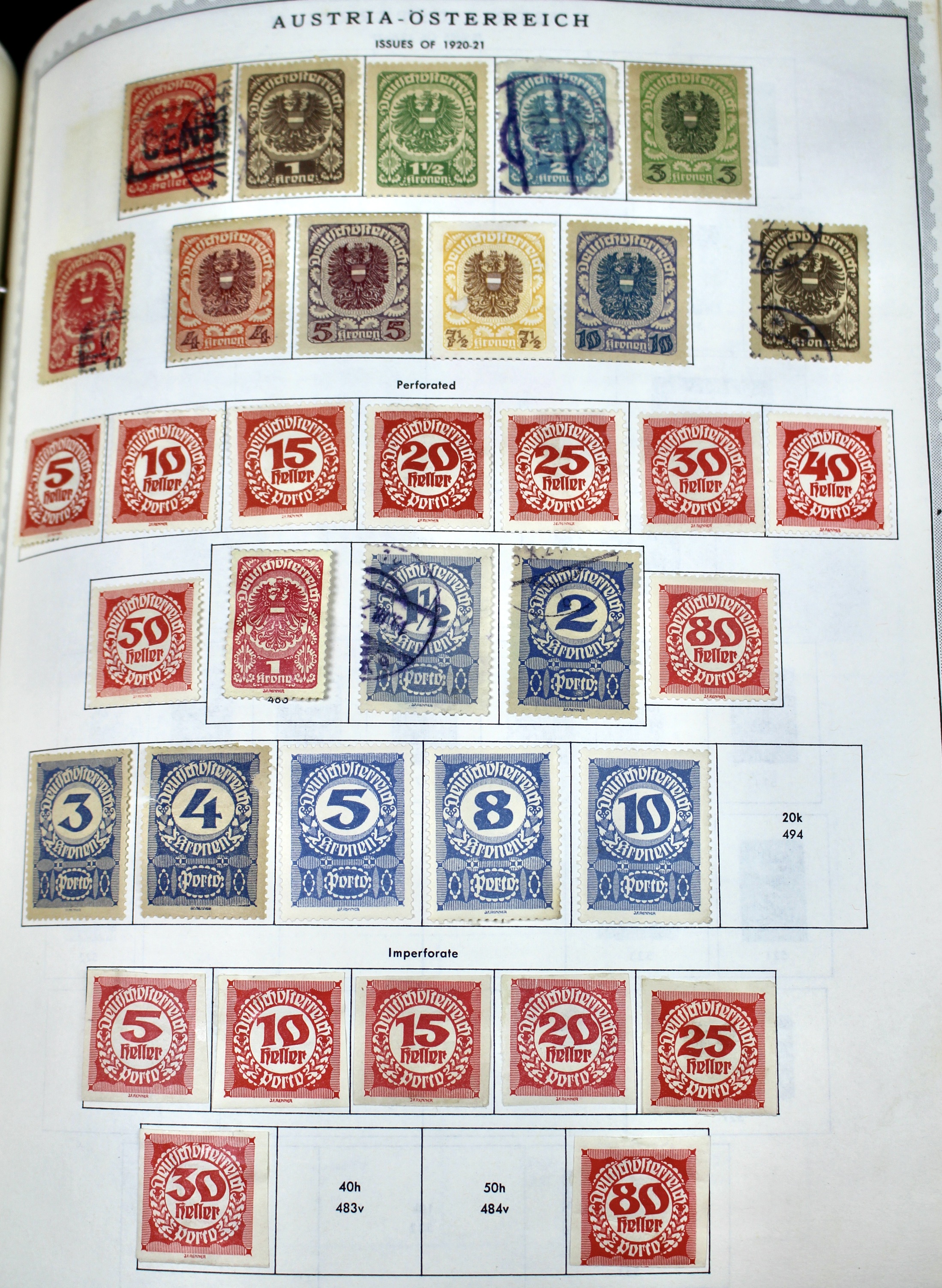 Minkus Supreme Global Stamp Album (A-D)