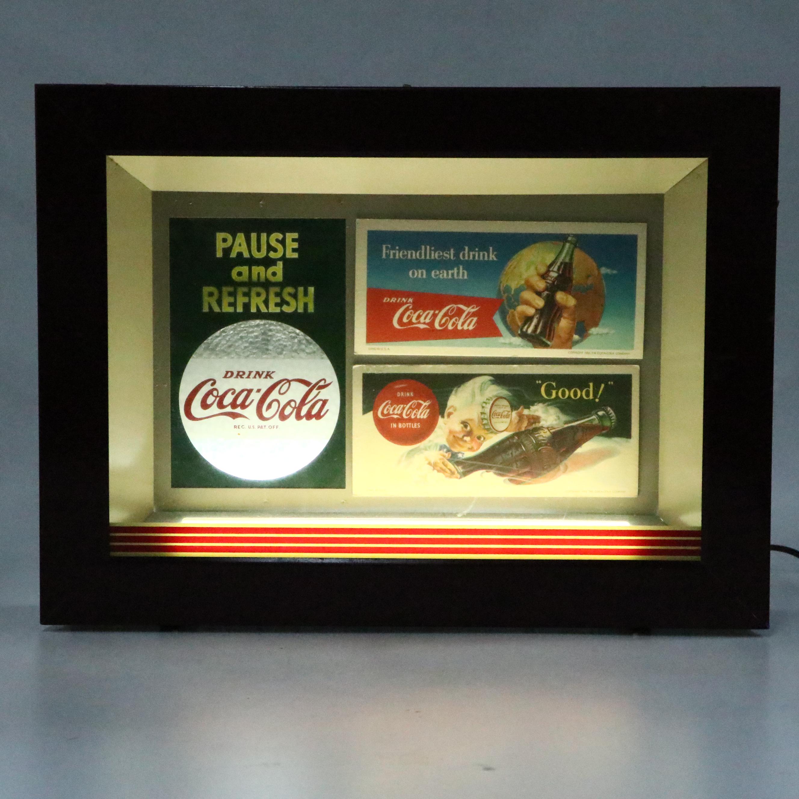 Coca-Cola Illuminated Wall Sign