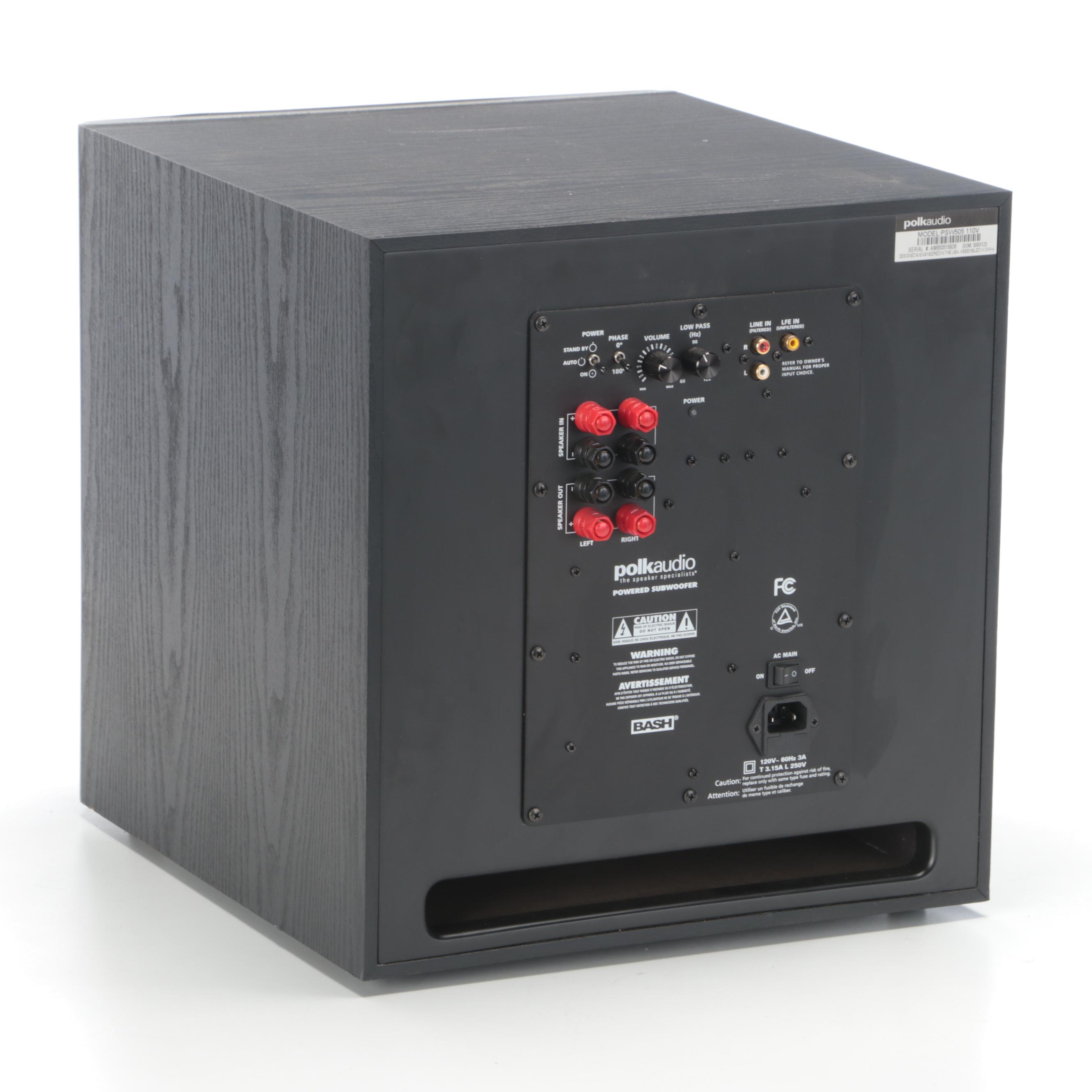 Polk Audio PSW505 Powered Subwoofer