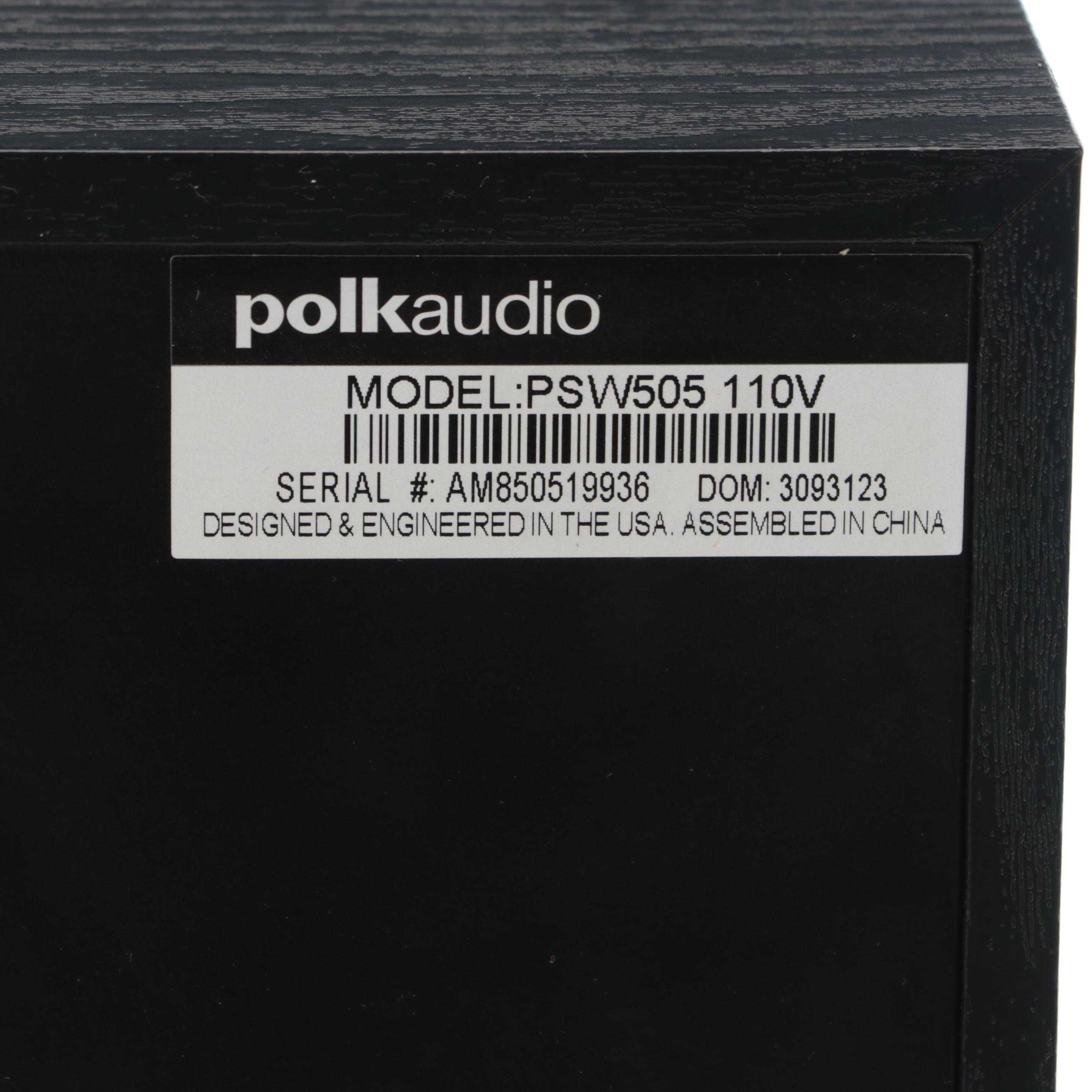 Polk Audio PSW505 Powered Subwoofer