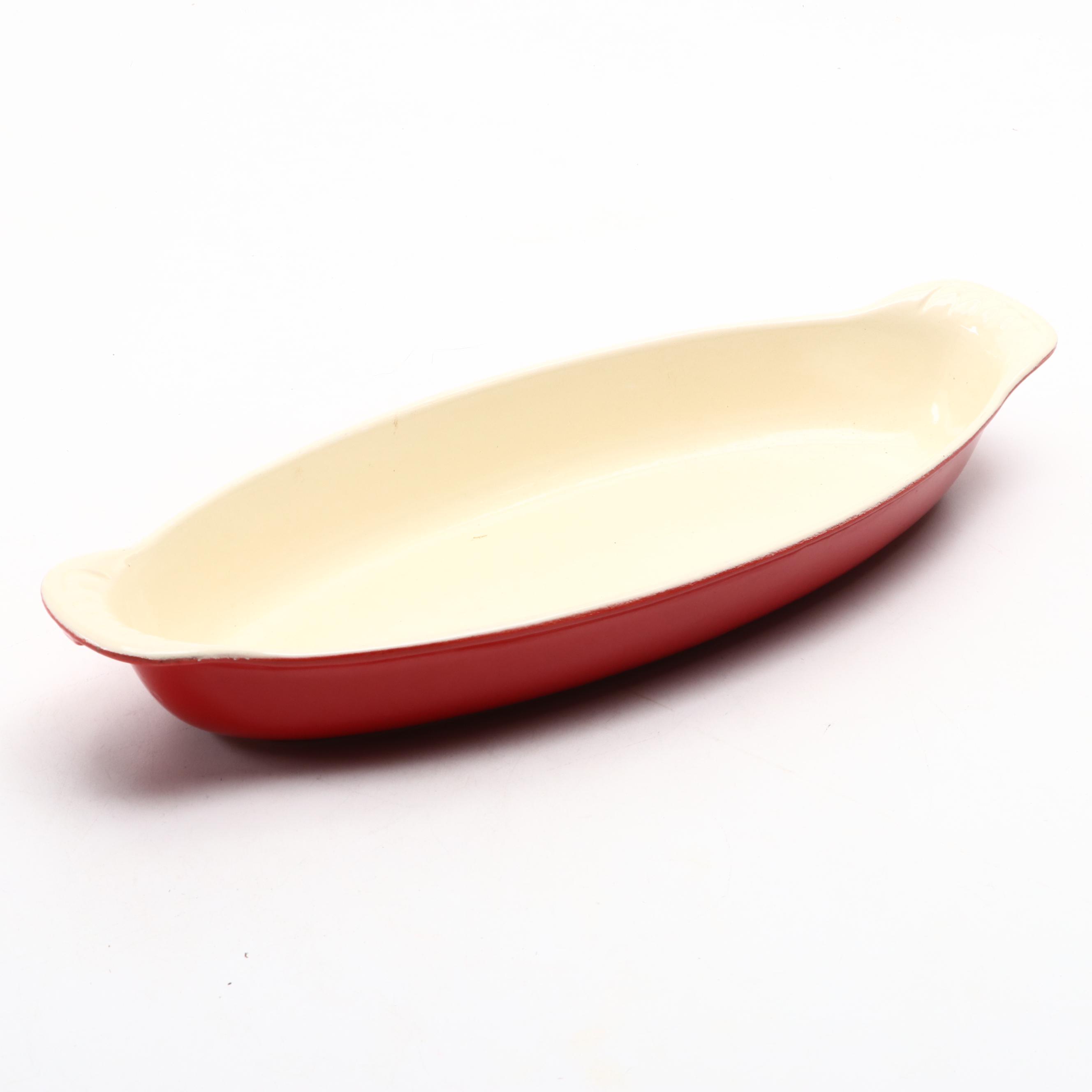 Cast Iron Enamel Au Gratin Pan