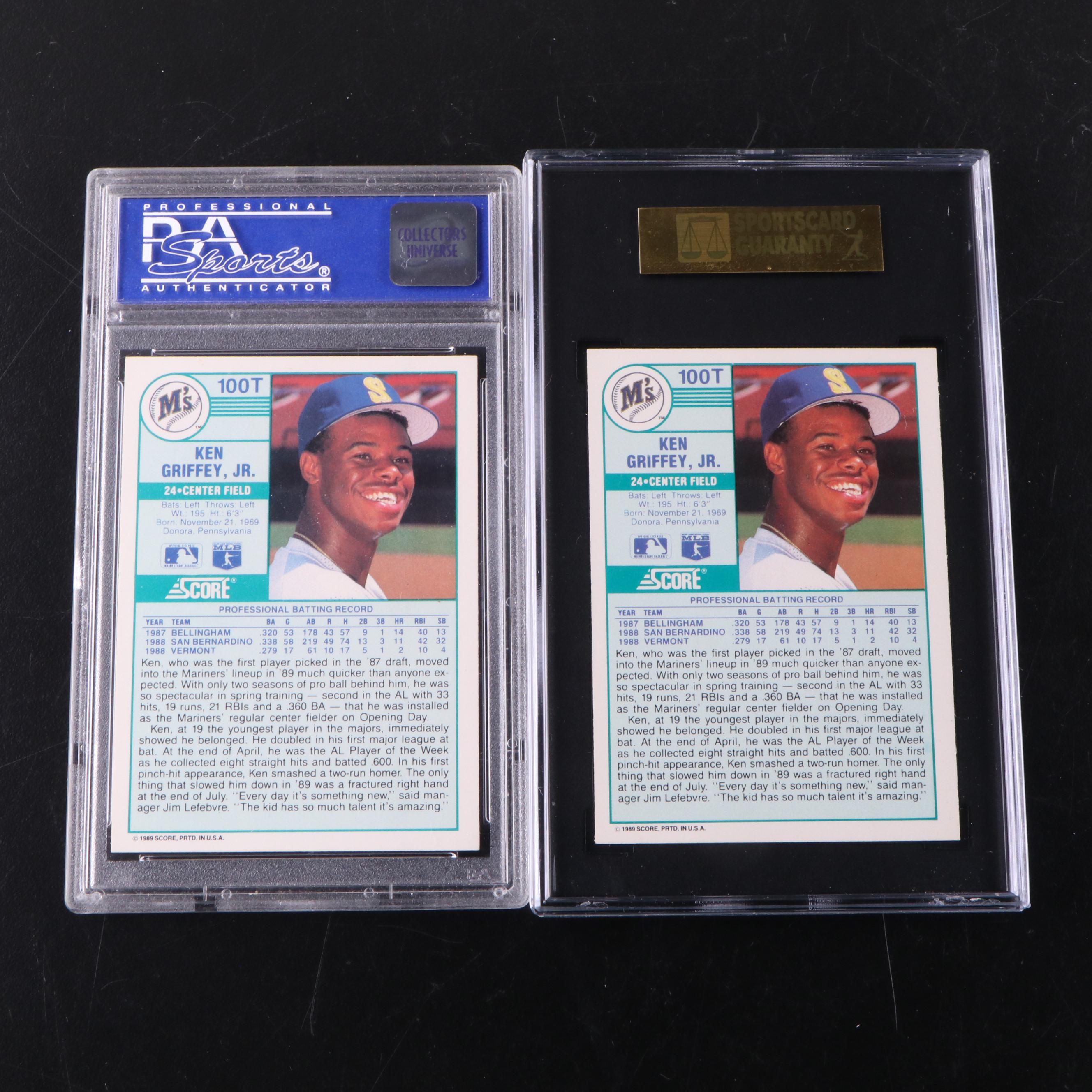 Ken Griffey Jr. Baseball Card Collection with Graded Rookies and More