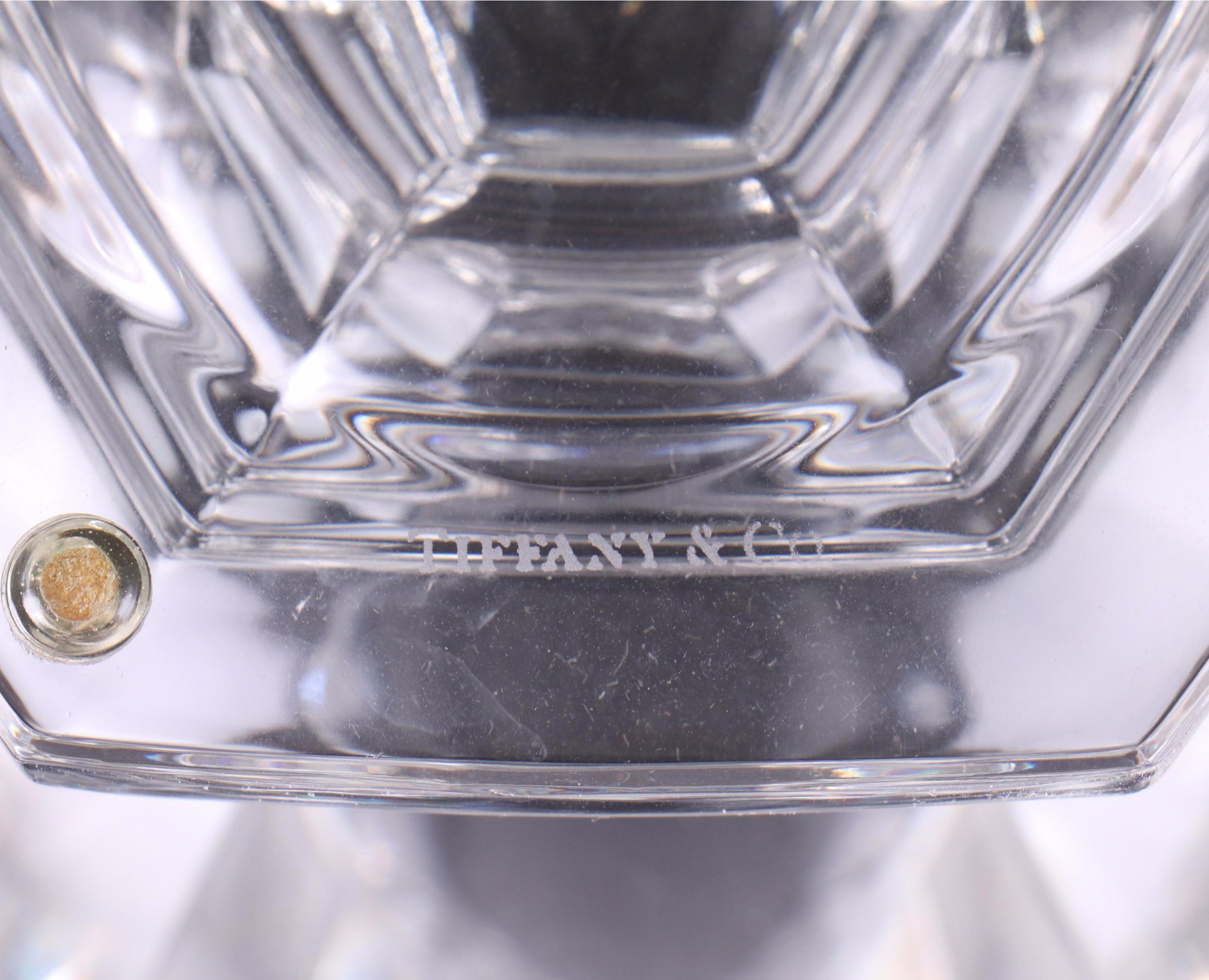 Tiffany & Co. "Biedermeier" Urn Shaped Etched Crystal Vase