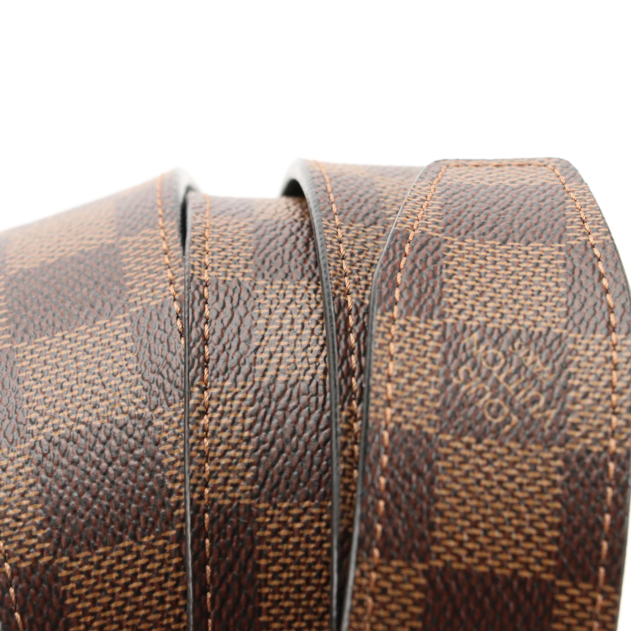 Louis Vuitton Belt in Damier Ebene Canvas
