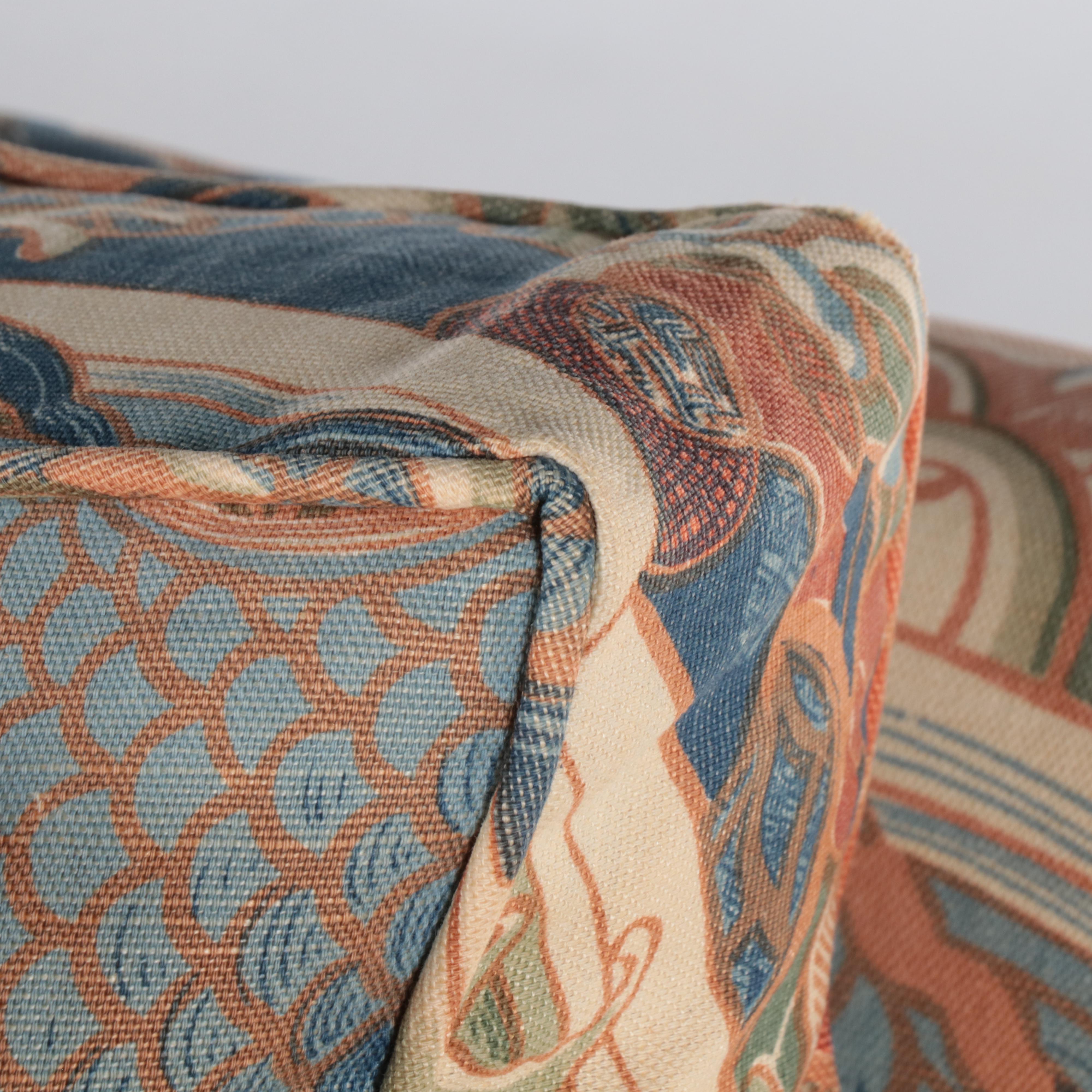 Japanese Style Custom-Upholstered Loveseat Sofa