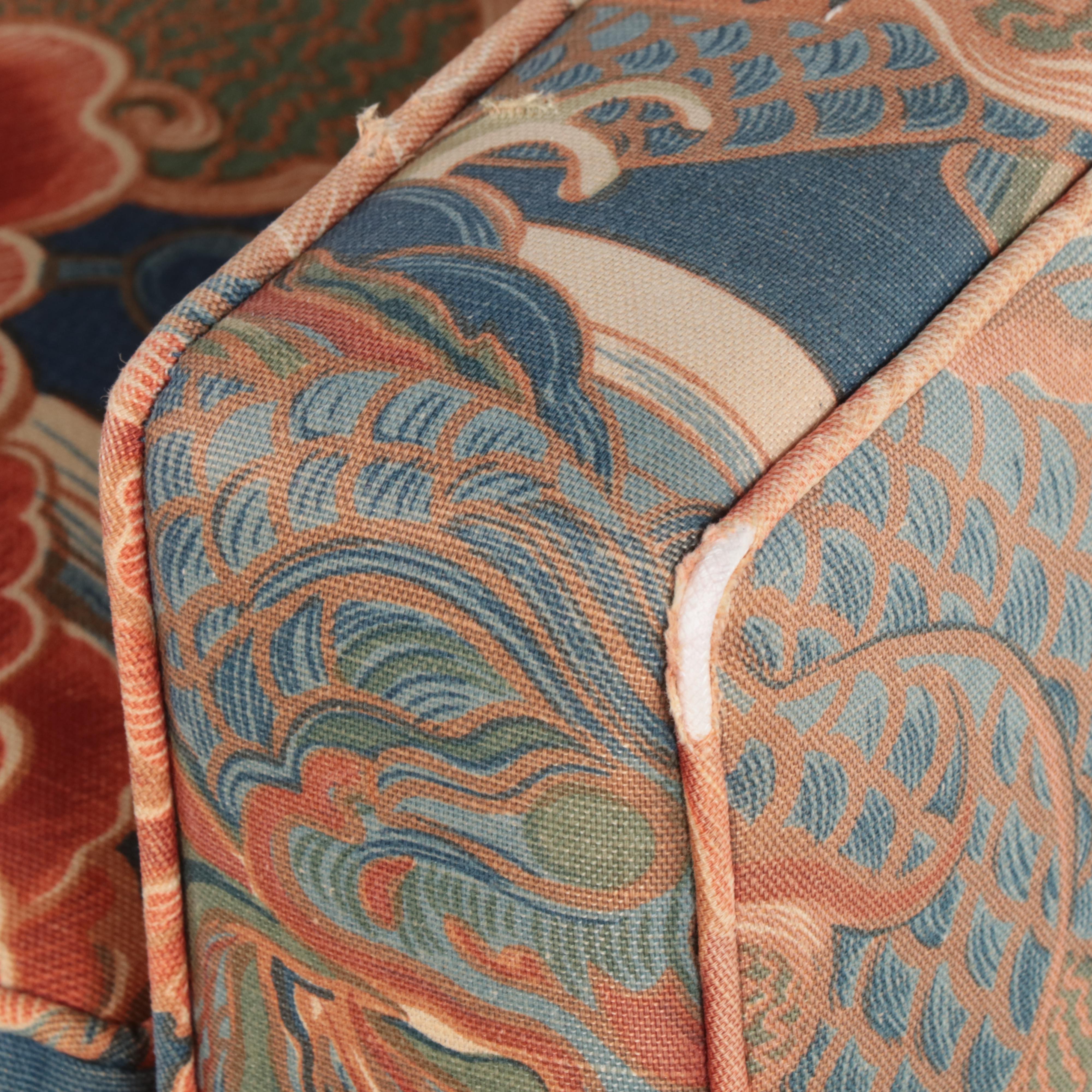 Japanese Style Custom-Upholstered Loveseat Sofa