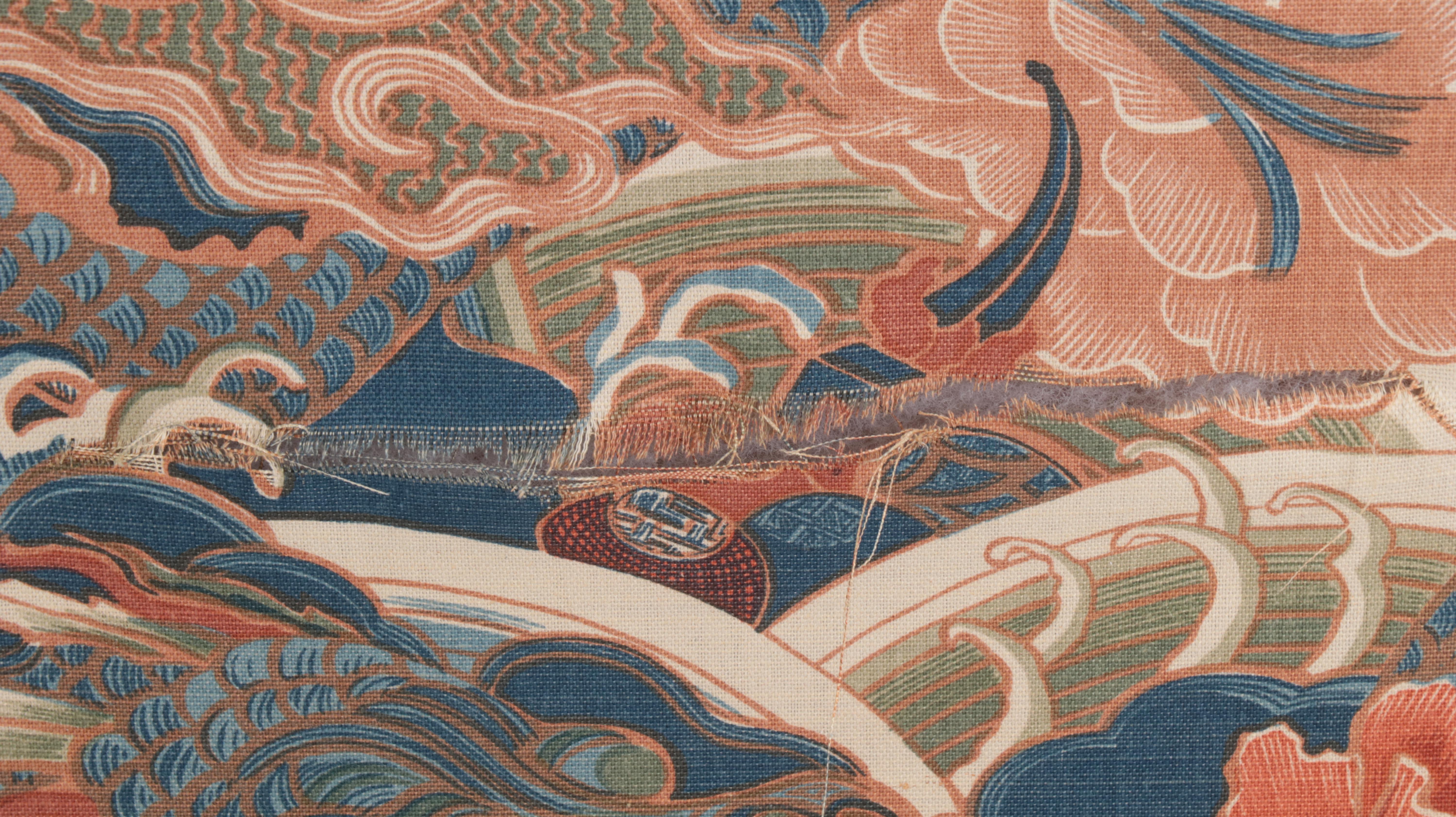 Japanese Style Custom-Upholstered Loveseat Sofa