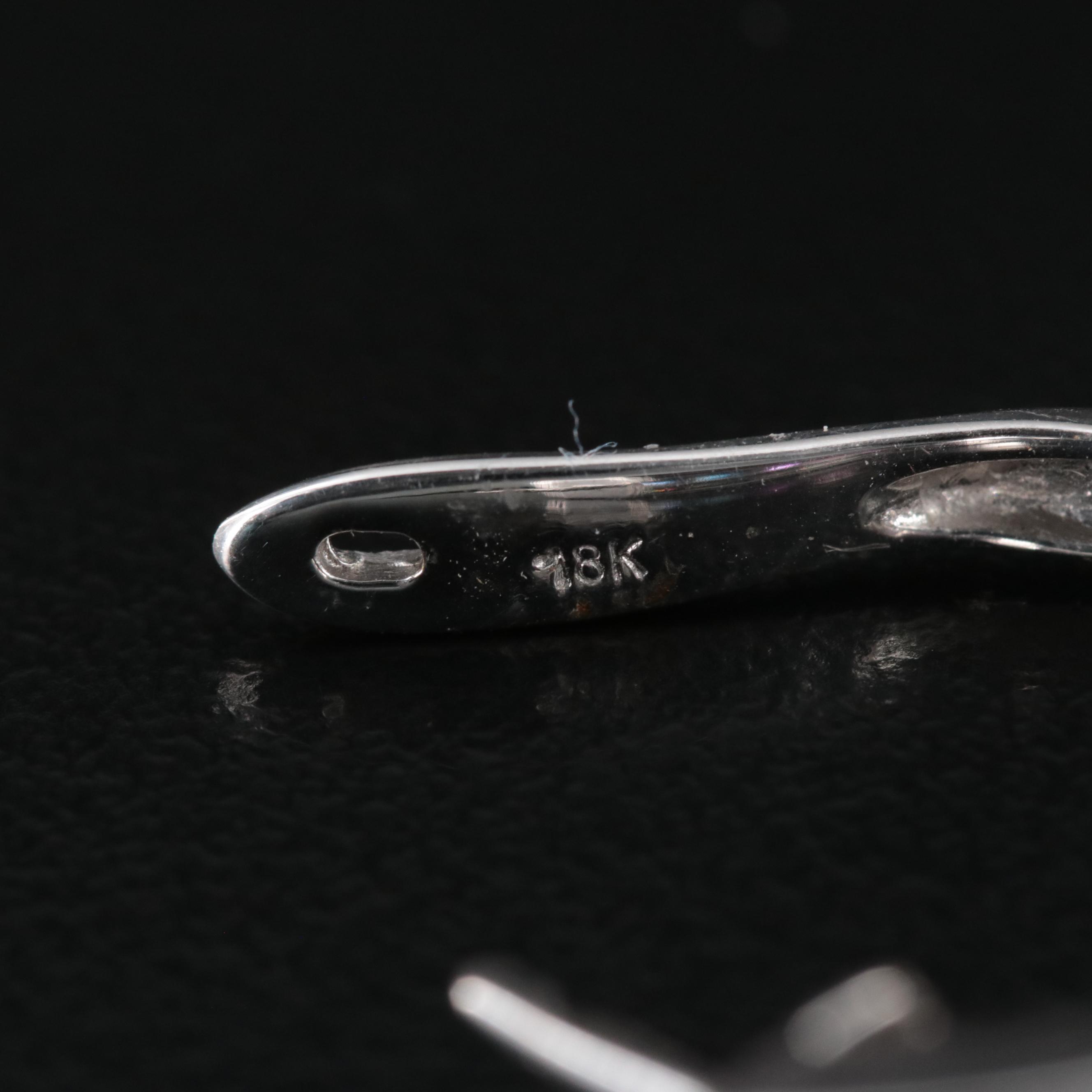 18K Sapphire, Ruby, and Diamond Hoop Earrings