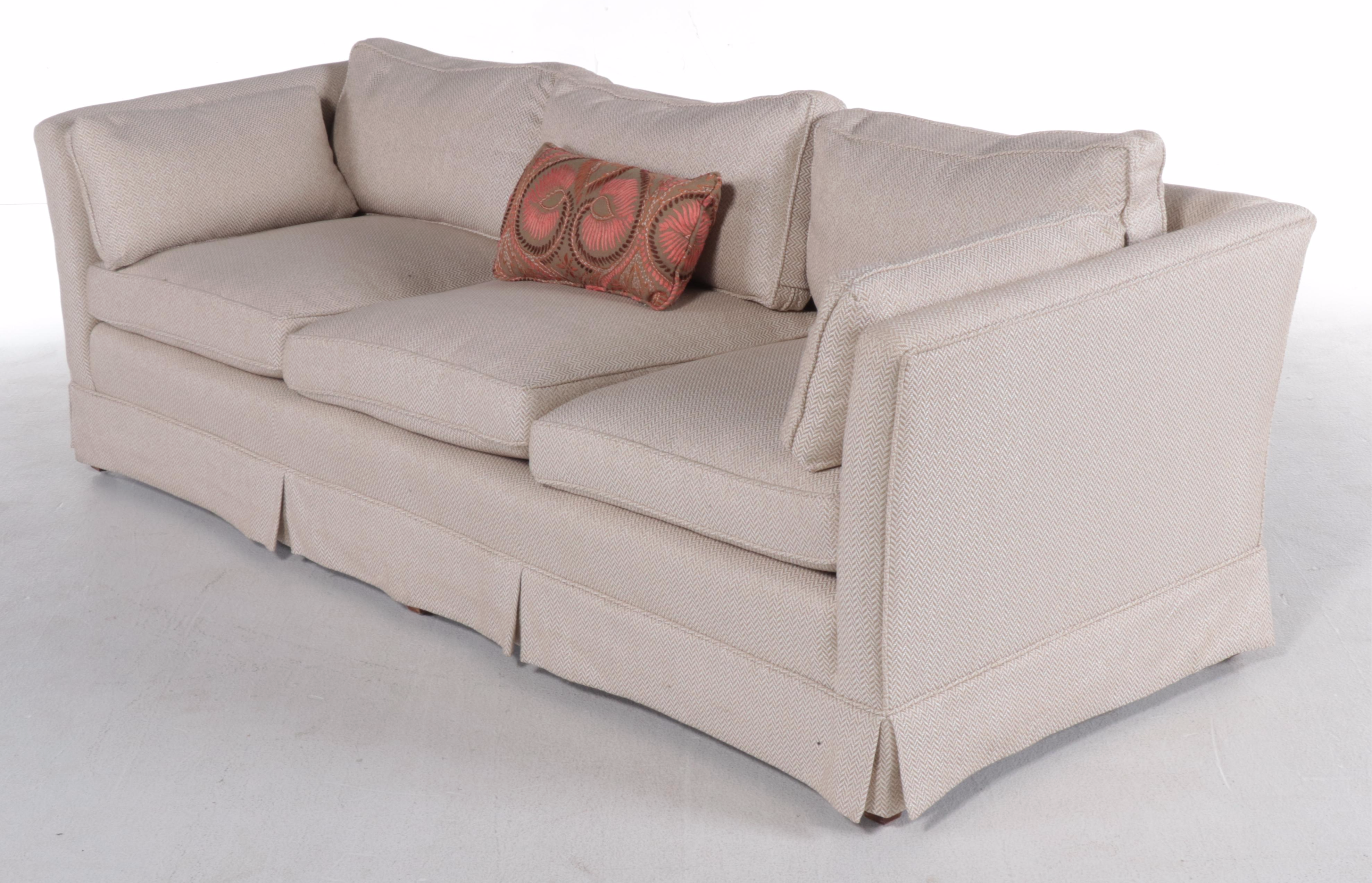 Custom-Upholstered Three-Seat Sofa