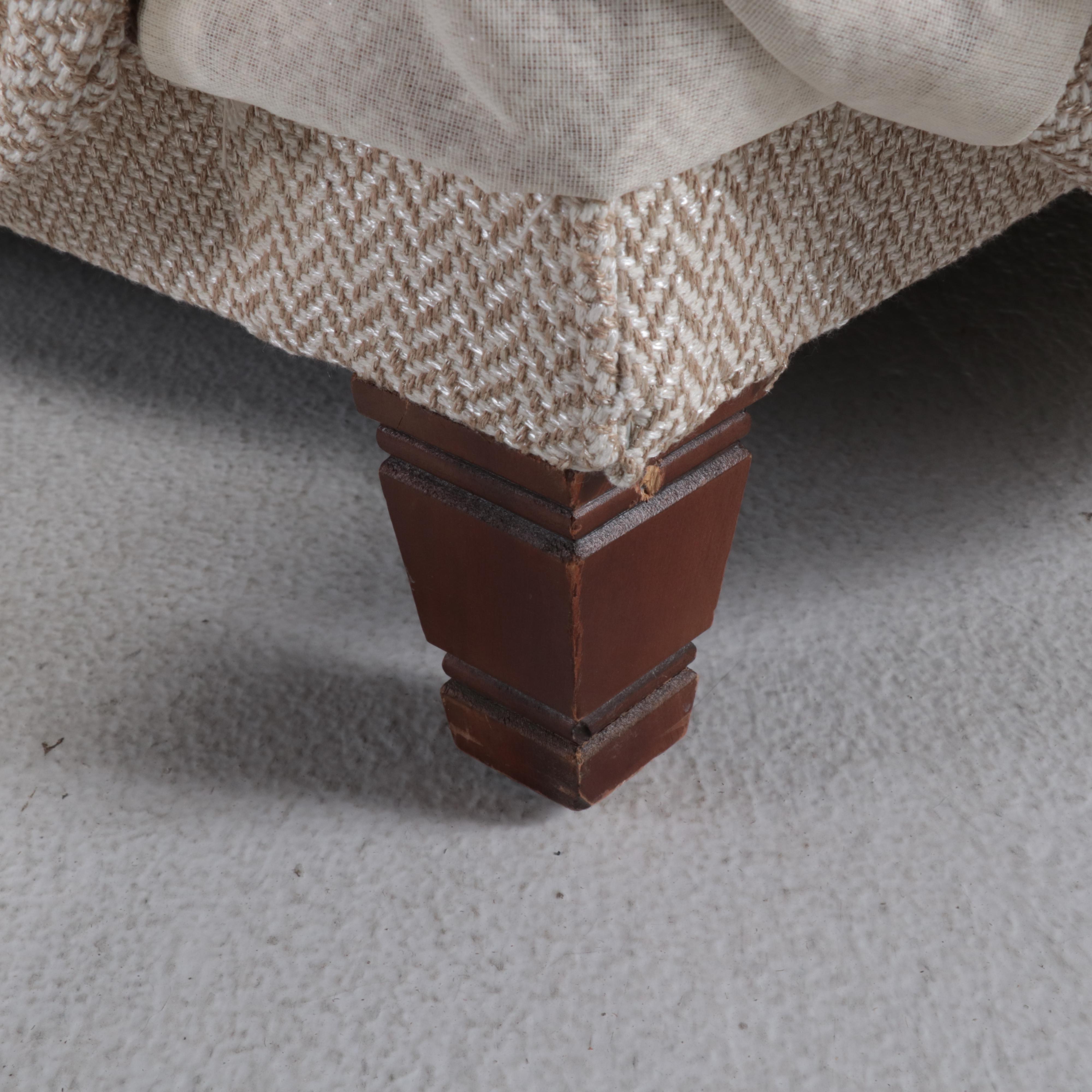 Custom-Upholstered Three-Seat Sofa