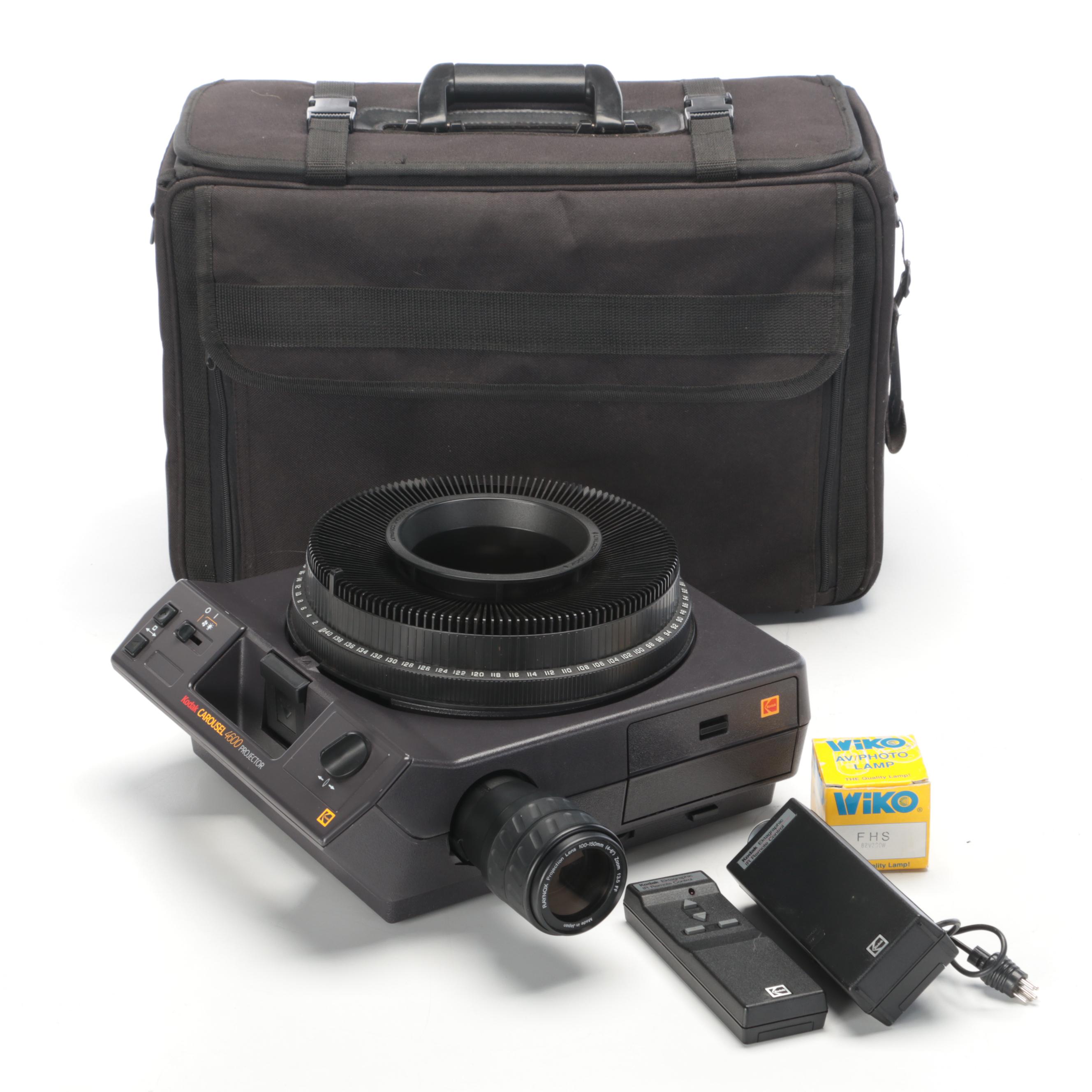 Epson HD Cinema Projector, Kodak Carousel Slide Projector With Accessories