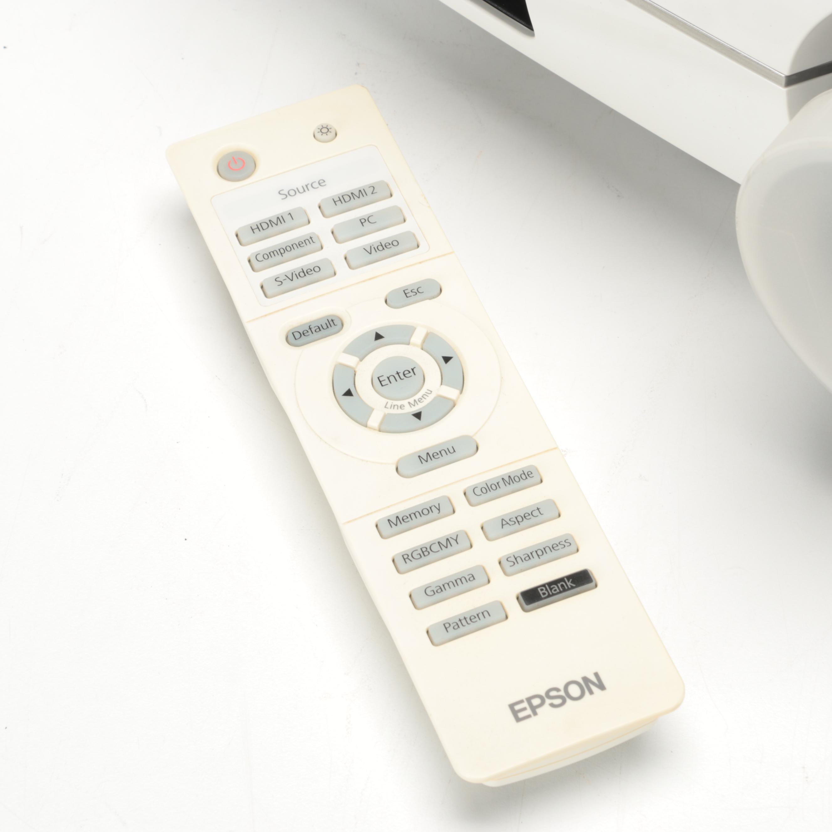 Epson HD Cinema Projector, Kodak Carousel Slide Projector With Accessories