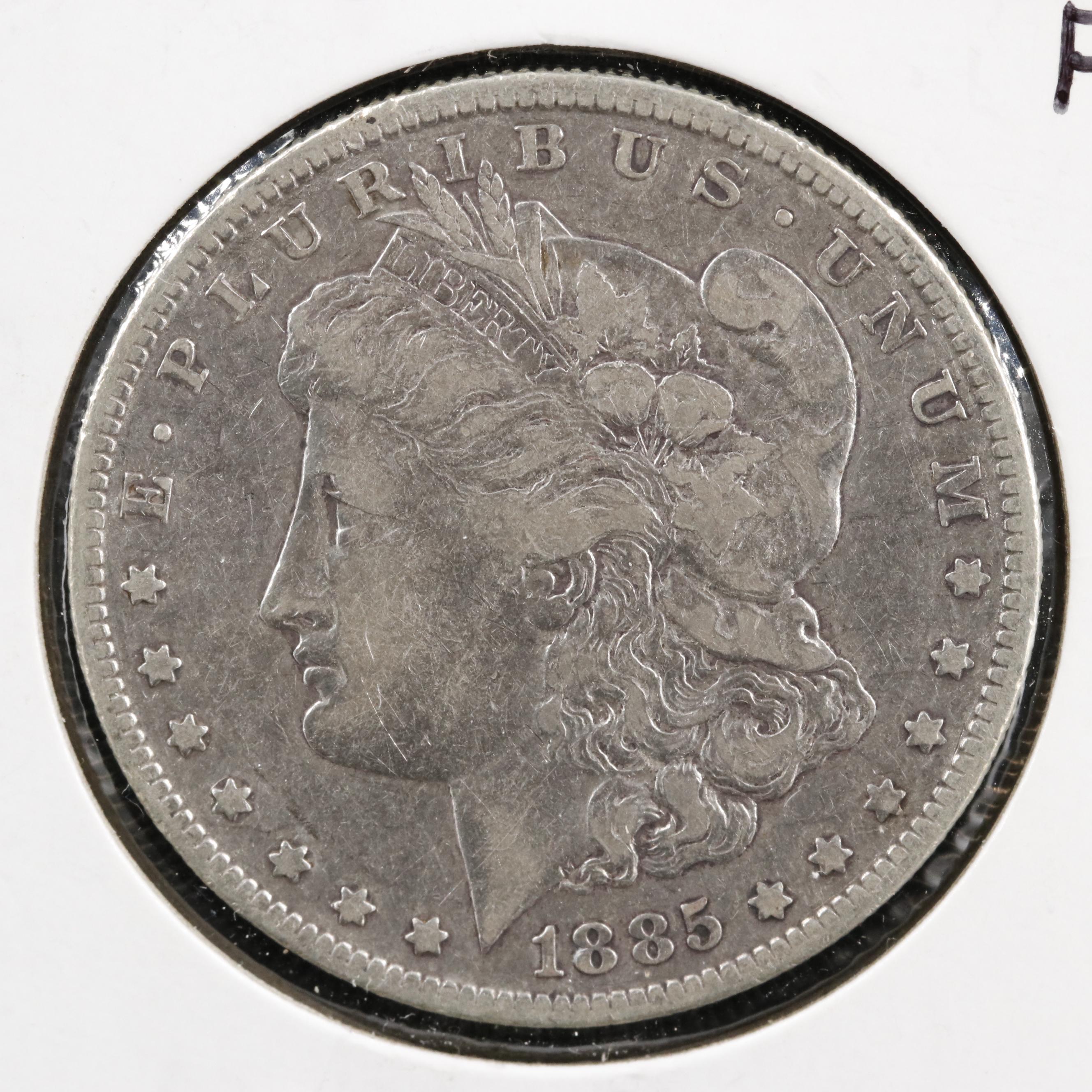 Four New Orleans Mint Morgan Dollars 1879-O,1882-O, 1885-O, and 1888-O