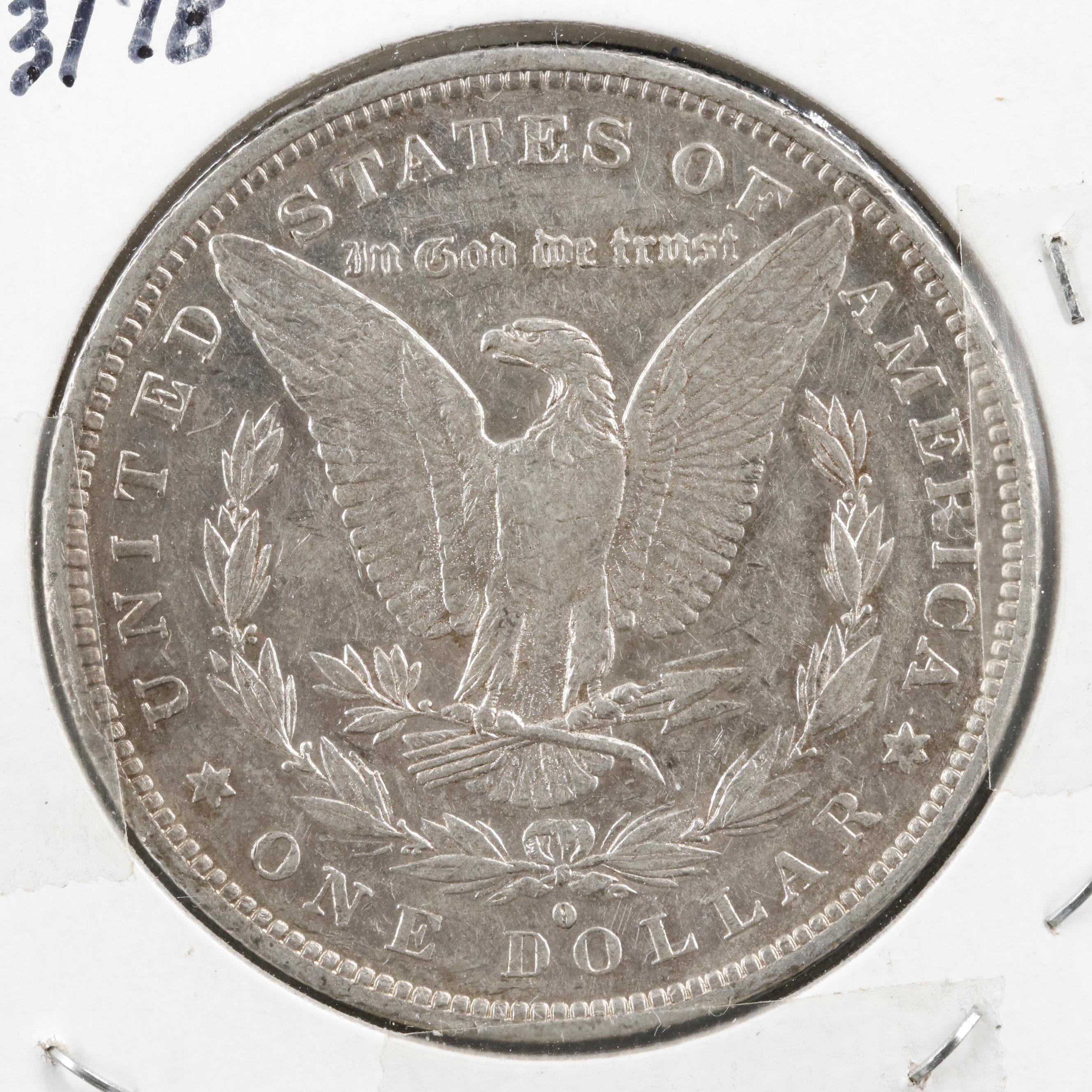 Four New Orleans Mint Morgan Dollars 1879-O,1882-O, 1885-O, and 1888-O