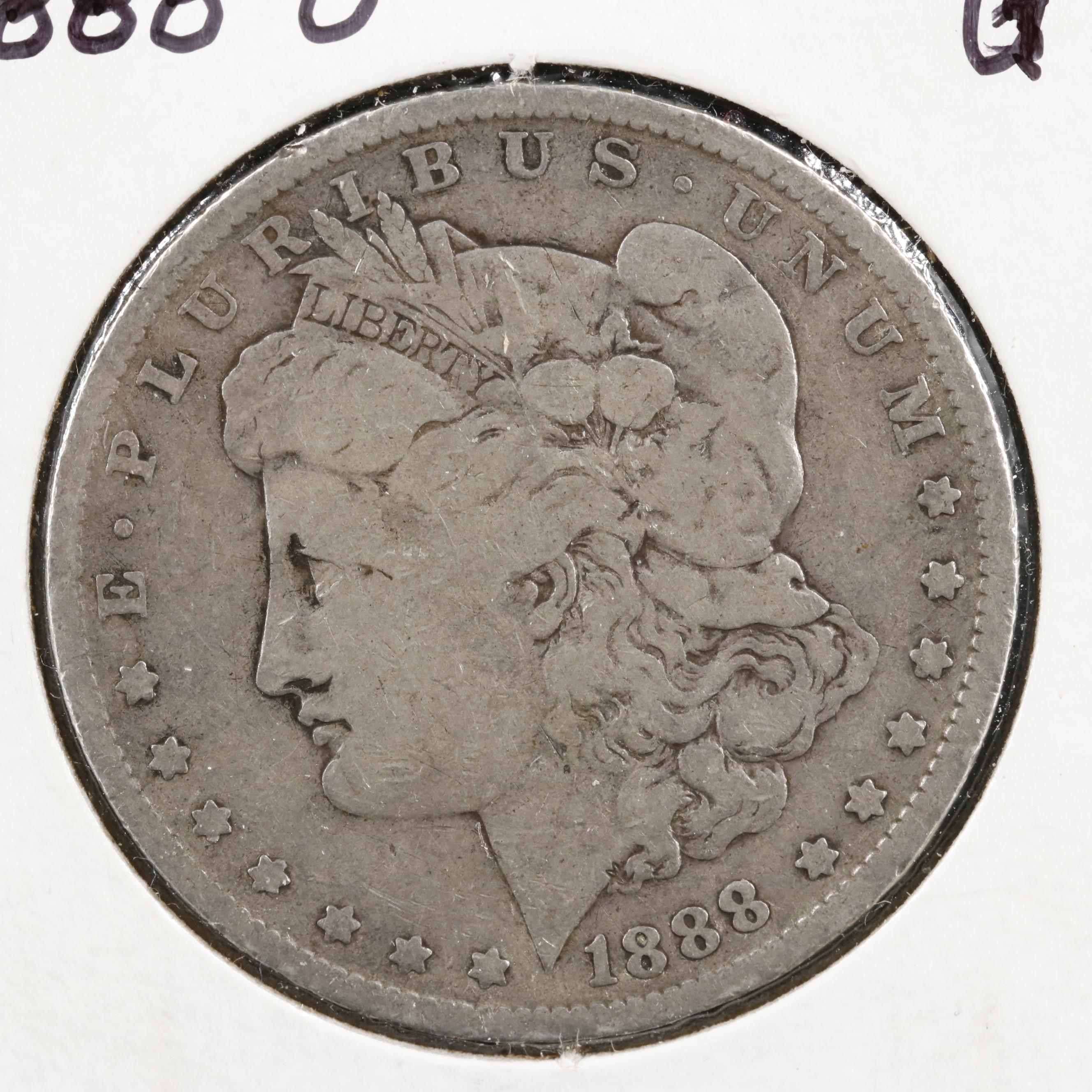 Four New Orleans Mint Morgan Dollars 1879-O,1882-O, 1885-O, and 1888-O