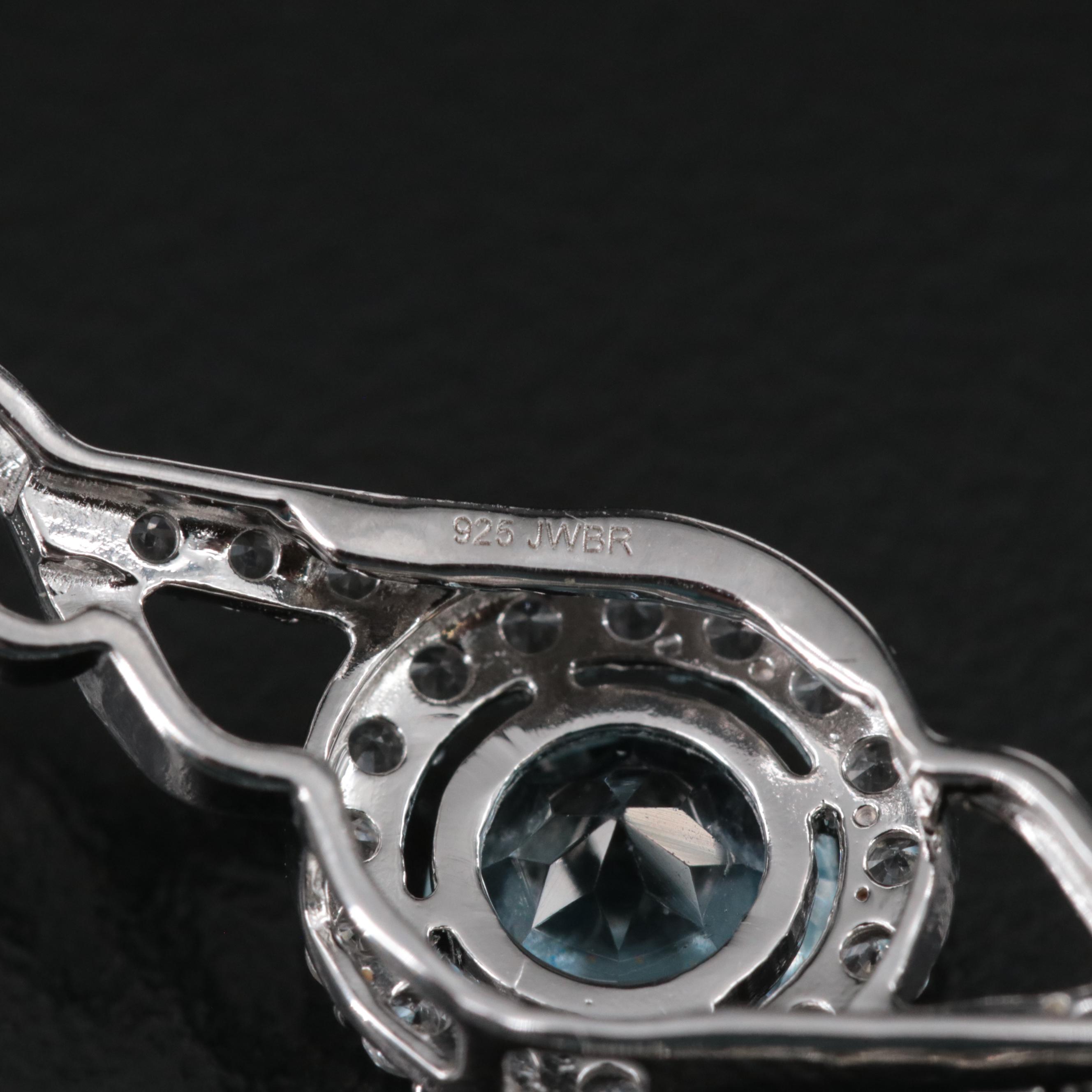 Sterling Topaz and Sapphire Bracelet
