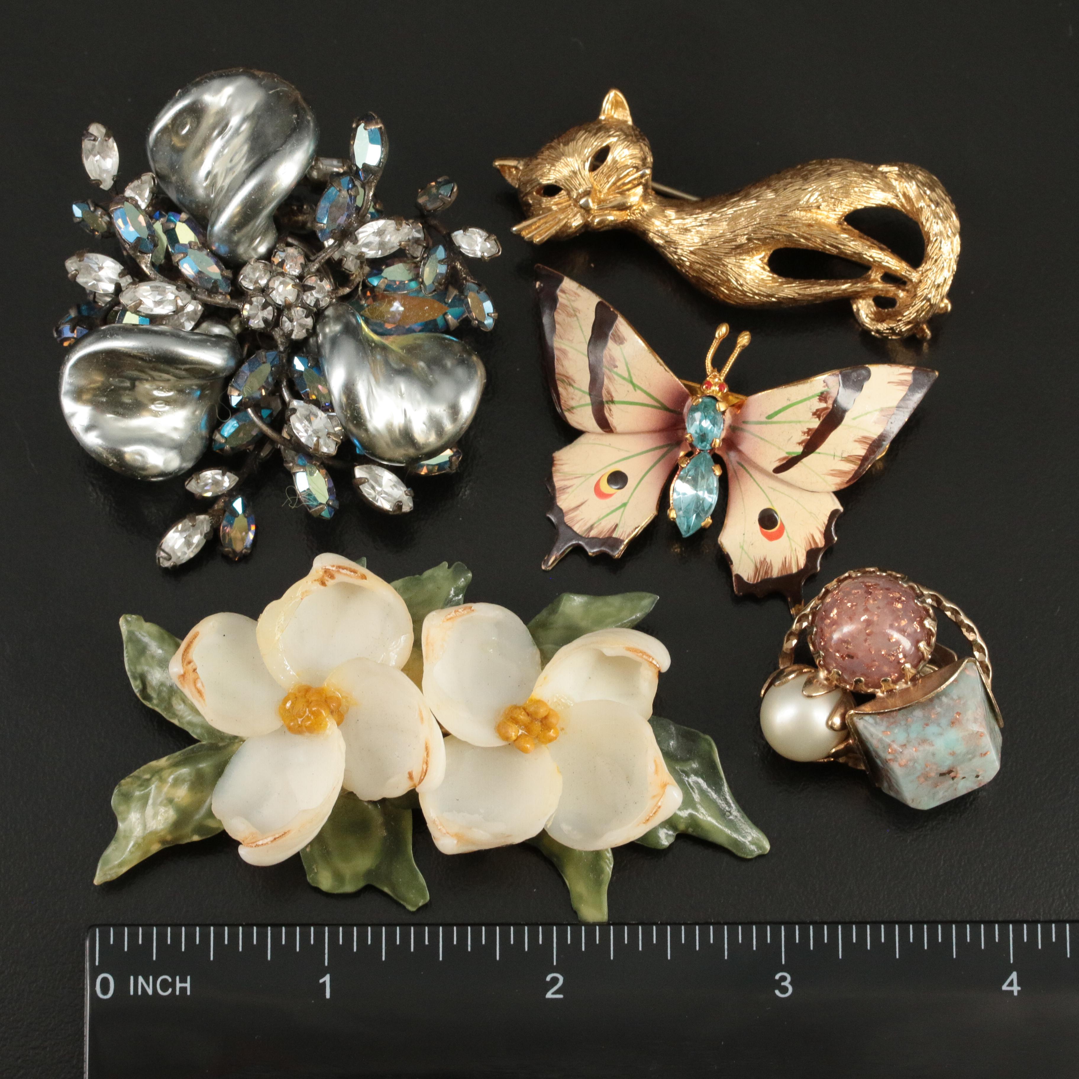 Vogue and Rhinestones Featured in Vintage Jewelry Assortment