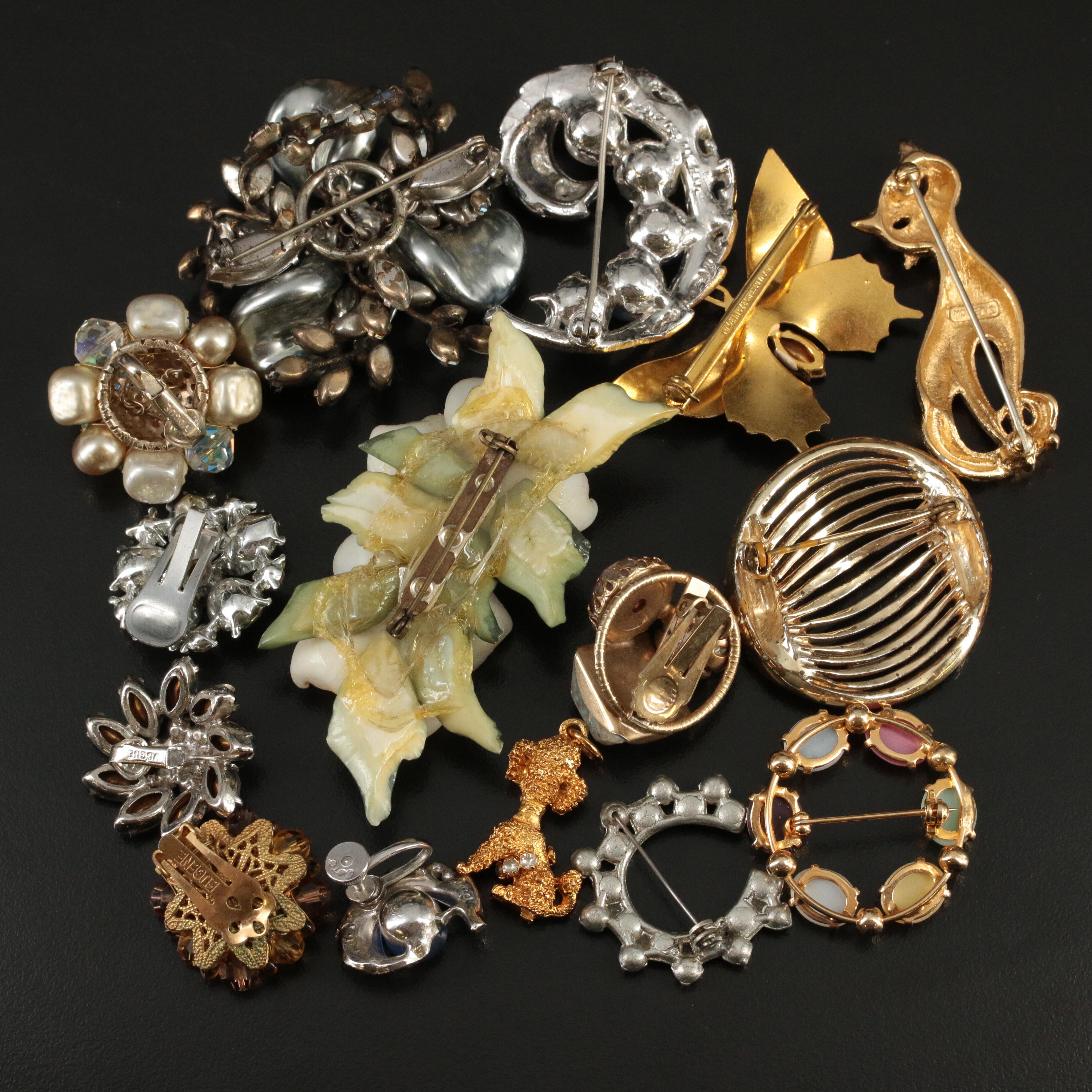 Vogue and Rhinestones Featured in Vintage Jewelry Assortment